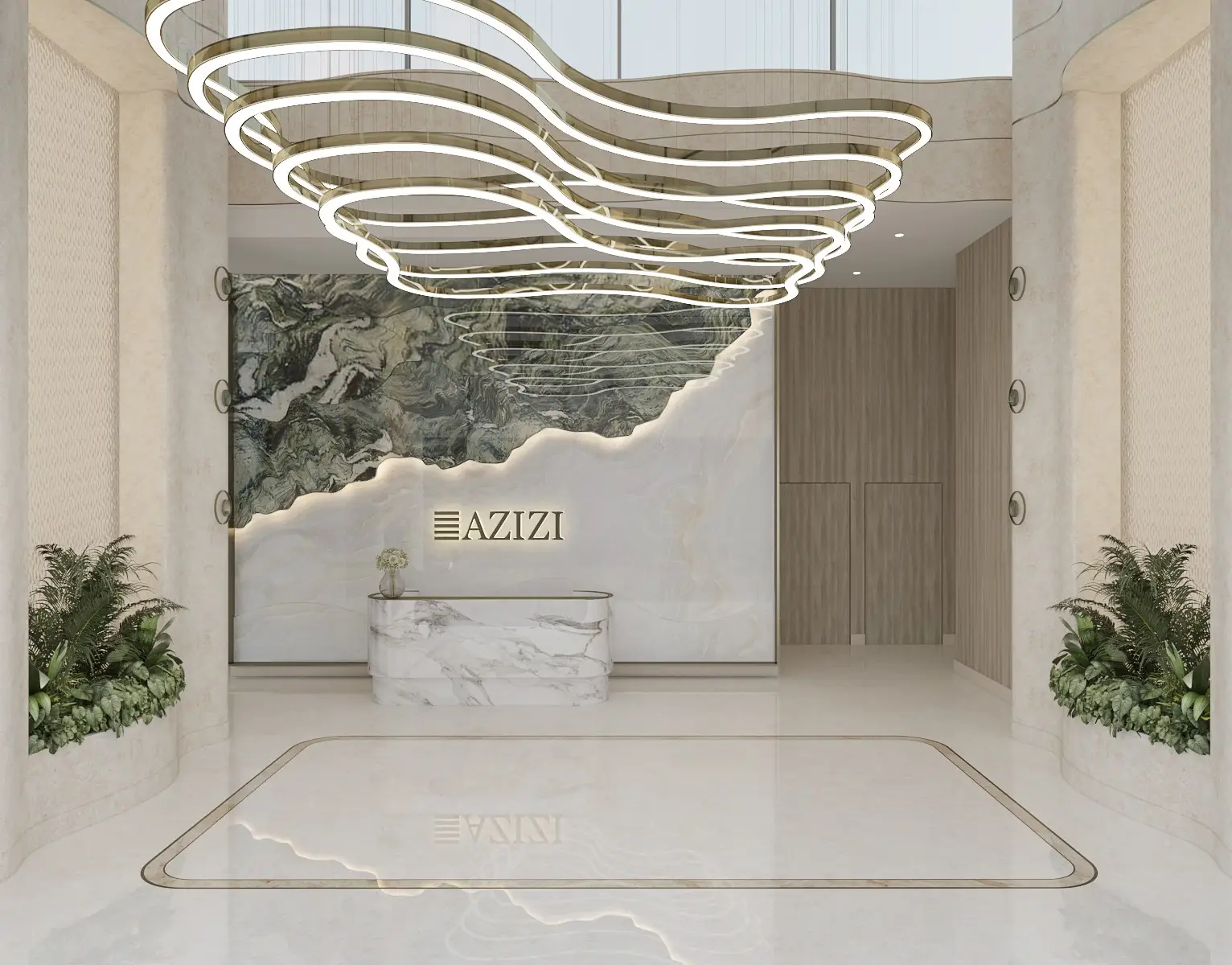 Riviera 58 - Lobby Interior | Azizi Developments