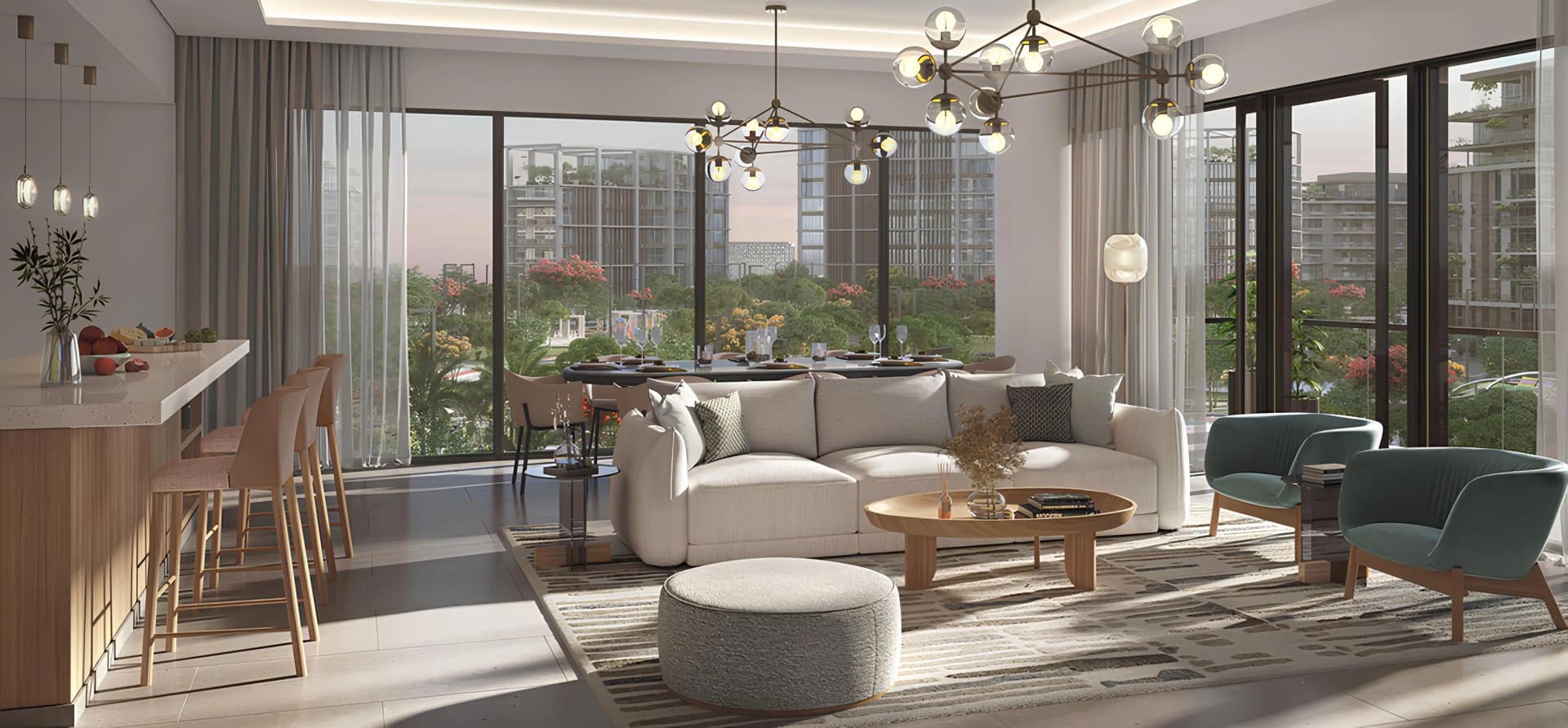 Thyme - Living Room Interior | Meraas Developer