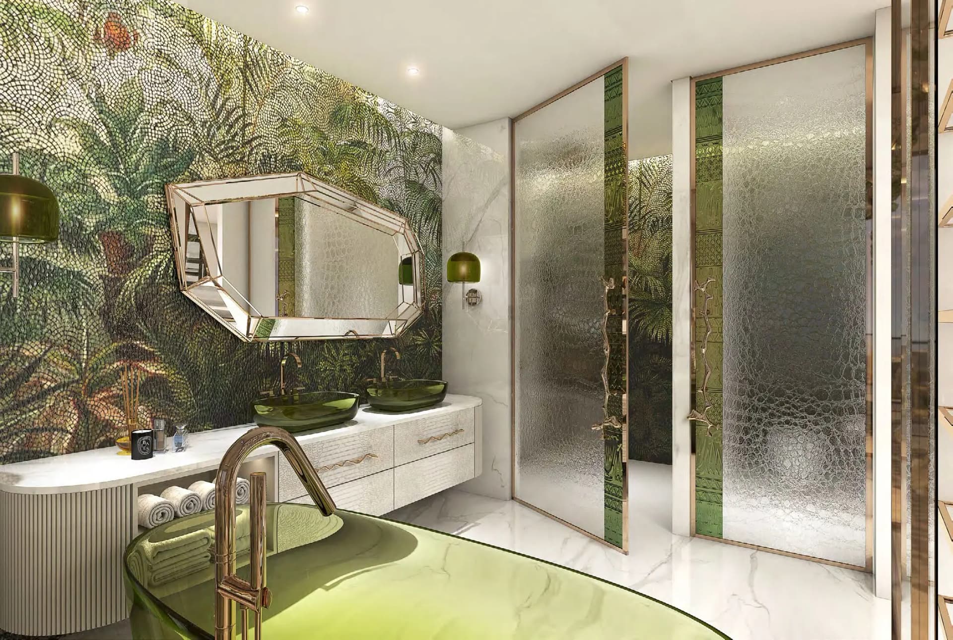 Bay 2 by Cavalli - Bathroom Interior | DAMAC Properties