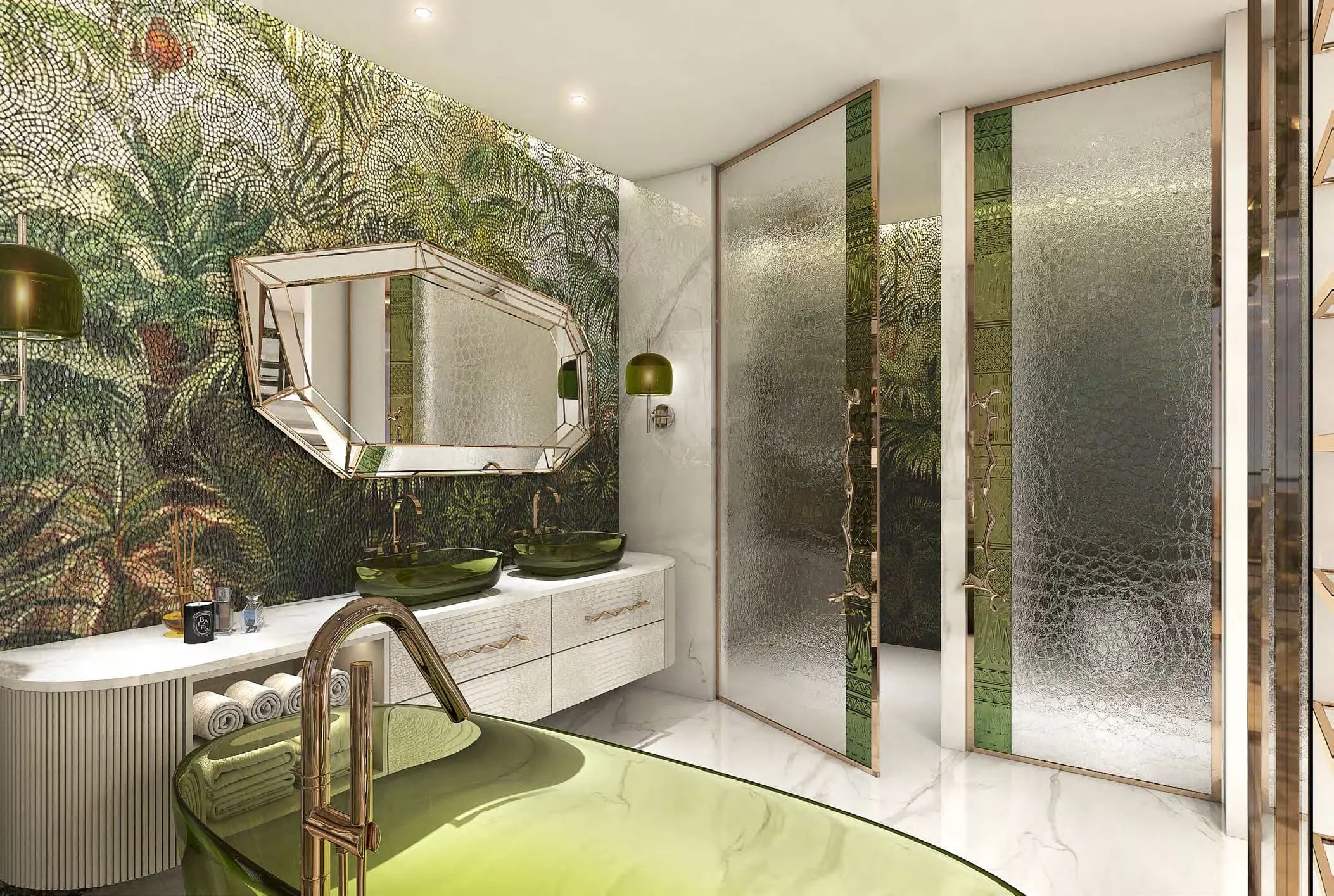 Bay 2 by Cavalli - Bathroom Interior | DAMAC Properties