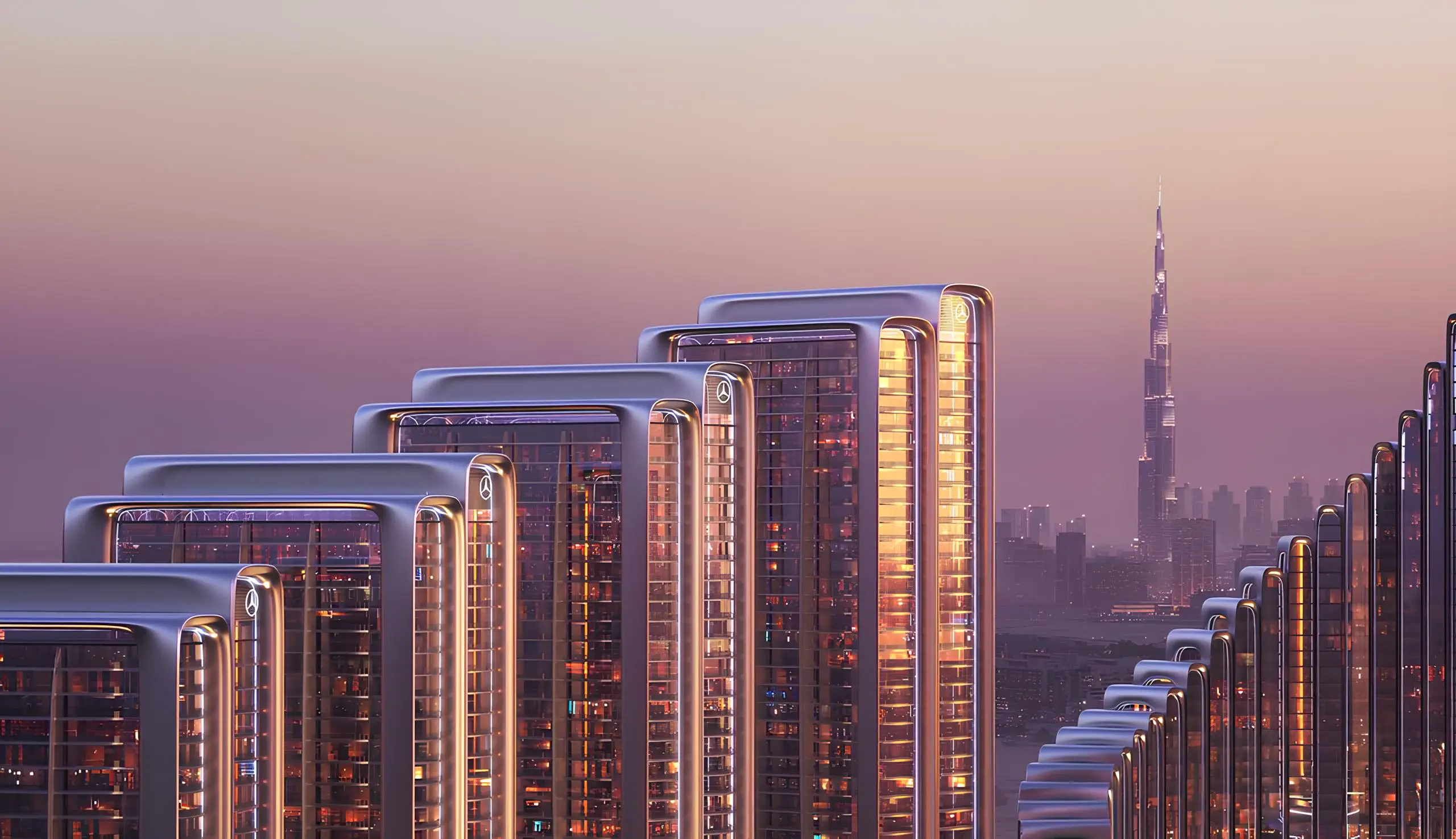 Mercedes-Benz Places – Binghatti City – Maybach Ultimate Luxury - Exterior Facade | Binghatti Developers