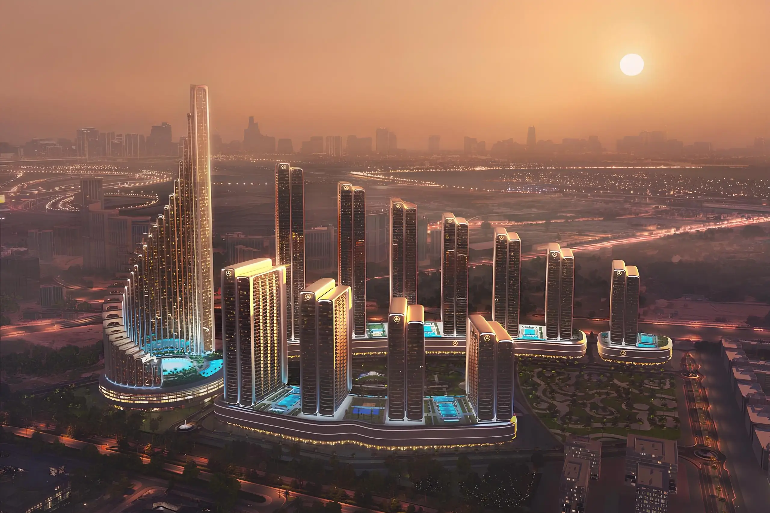 Mercedes-Benz Places – Binghatti City – Maybach 6 - Exterior Facade | Binghatti Developers