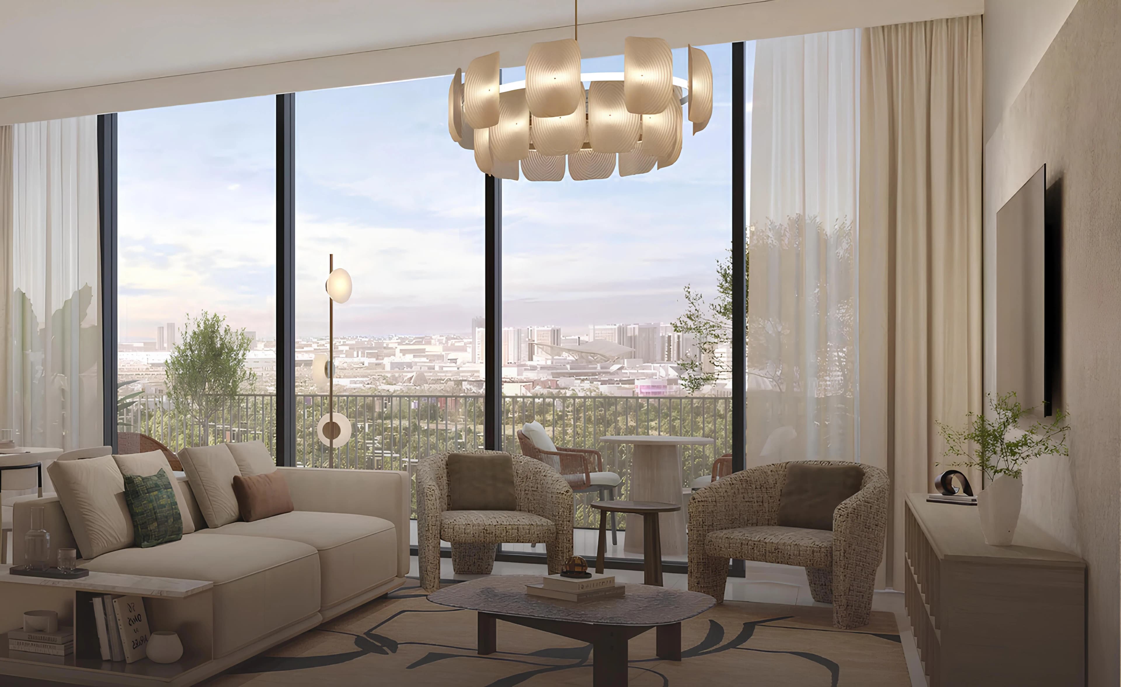 Expo Valley Views - Ghadeer - Living Room Interior | Expo City