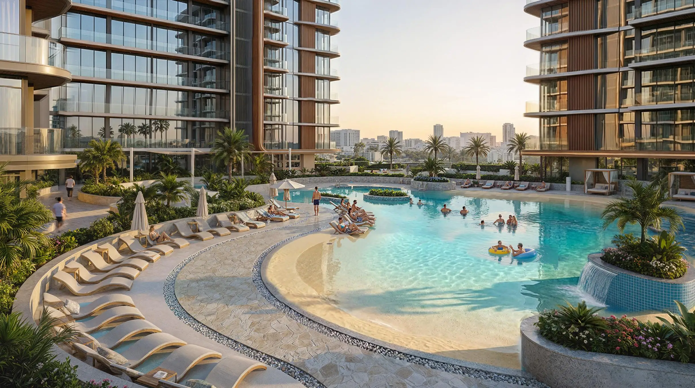 Jaddaf Beach Oasis - Property View | Azizi Developments