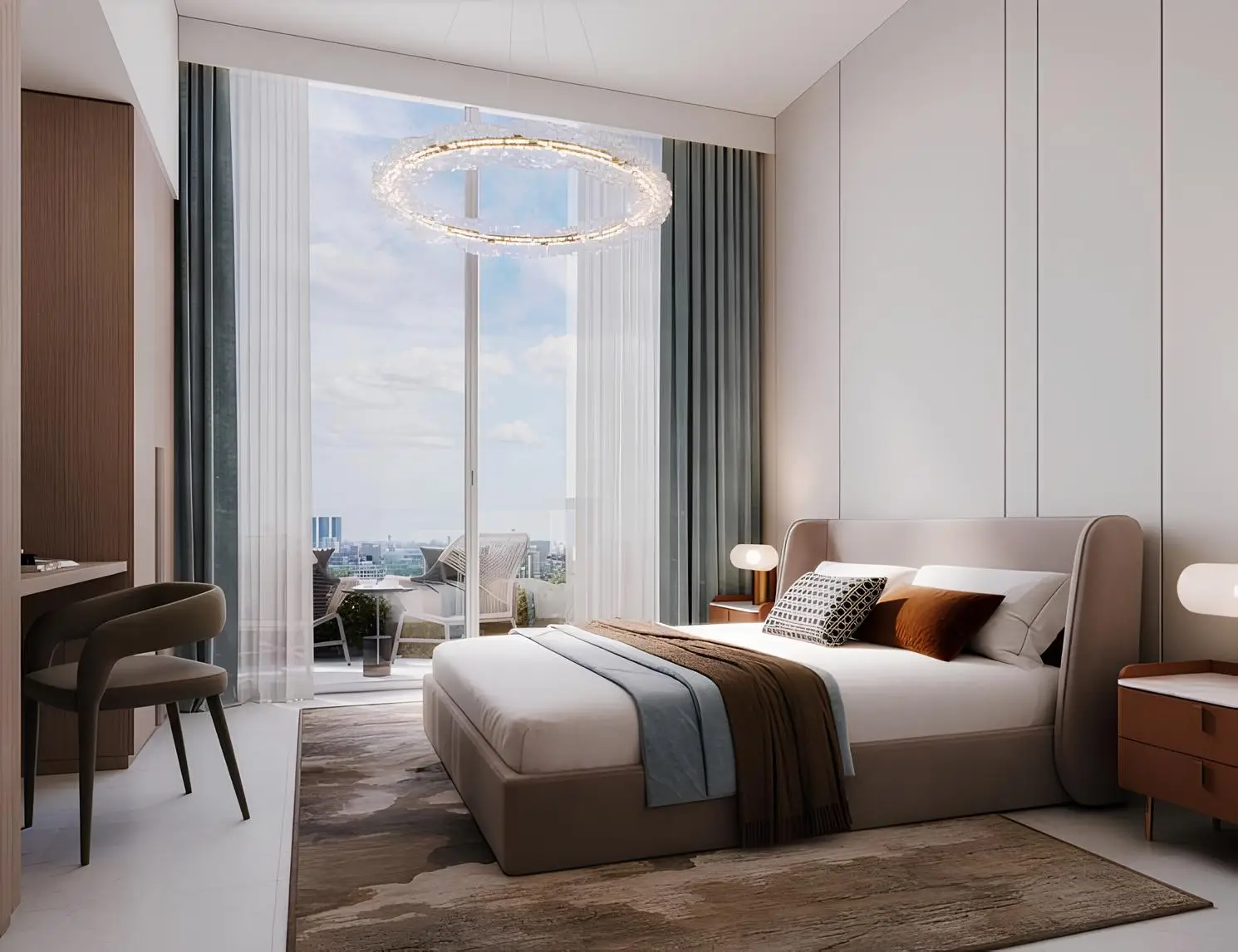 Jaddaf Beach Oasis - Bedroom Interior | Azizi Developments