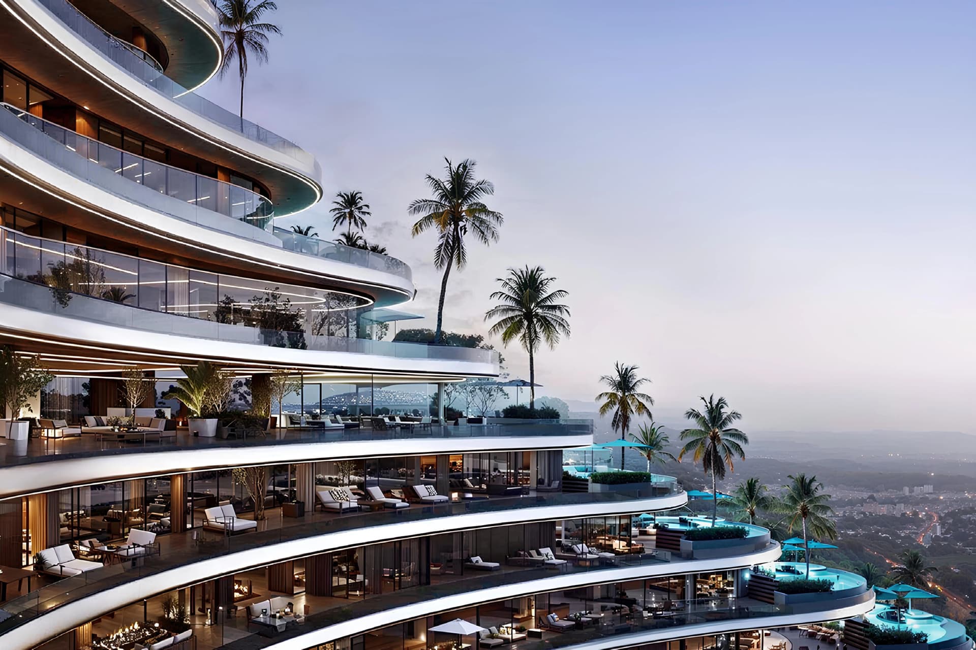 Binghatti Skyflame Tower II - Balcony View | Binghatti Developers