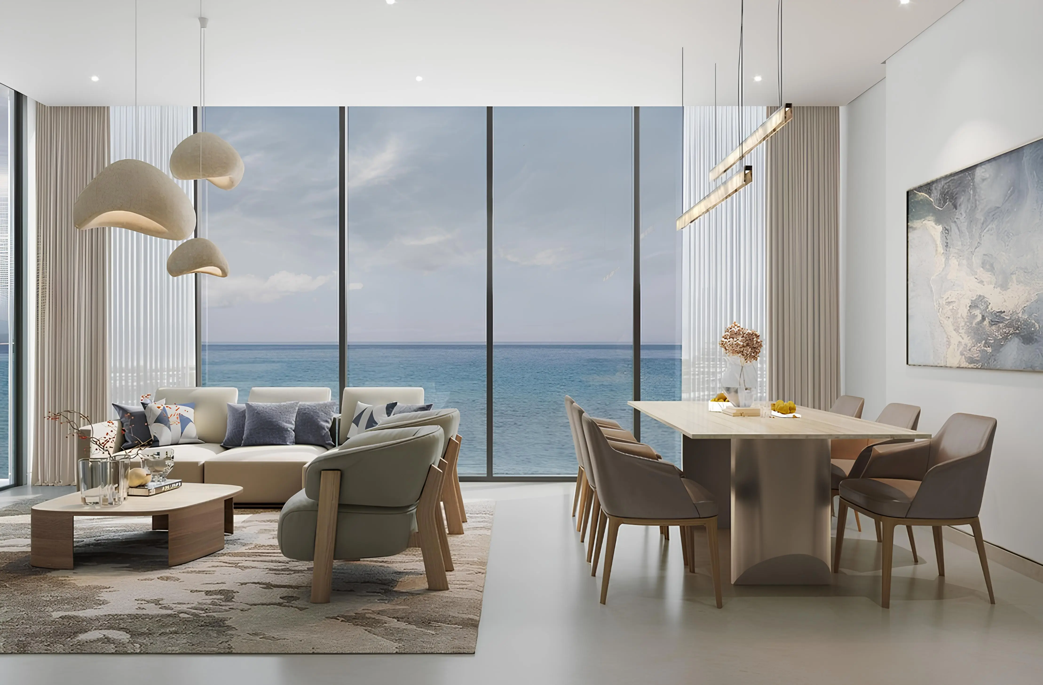 Tranquil Beach Residences - Living Room Interior | Sobha Realty