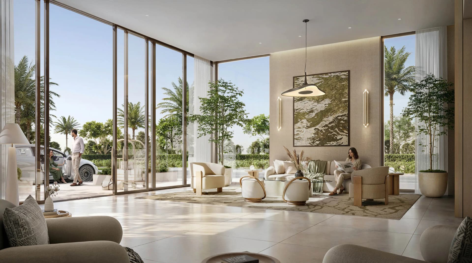 Golf Vale - Living Room Interior | Emaar Properties