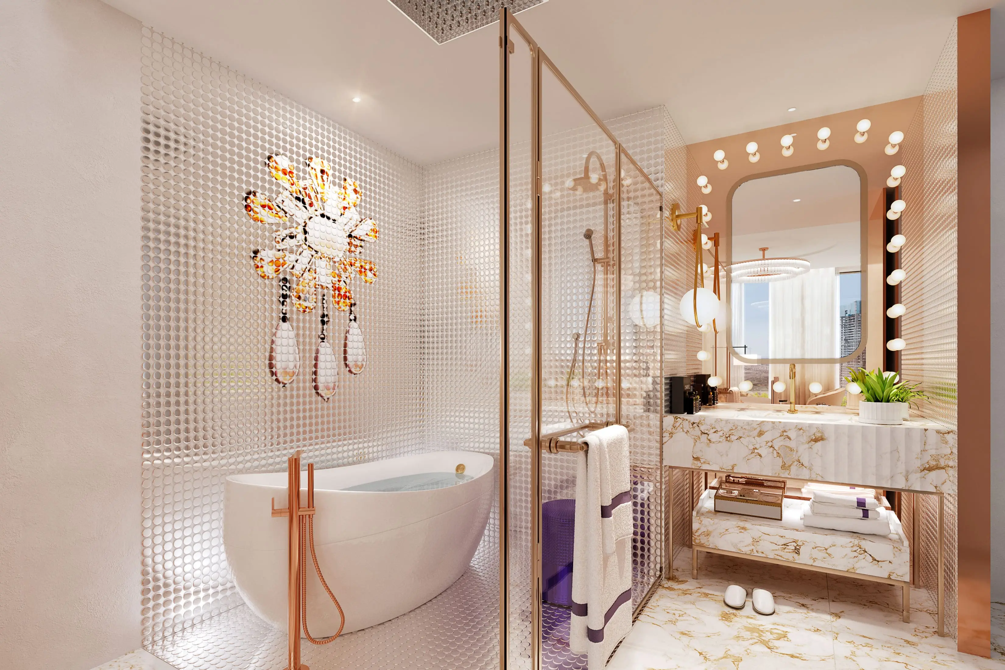 Elegance Tower - Bathroom Interior | DAMAC Properties