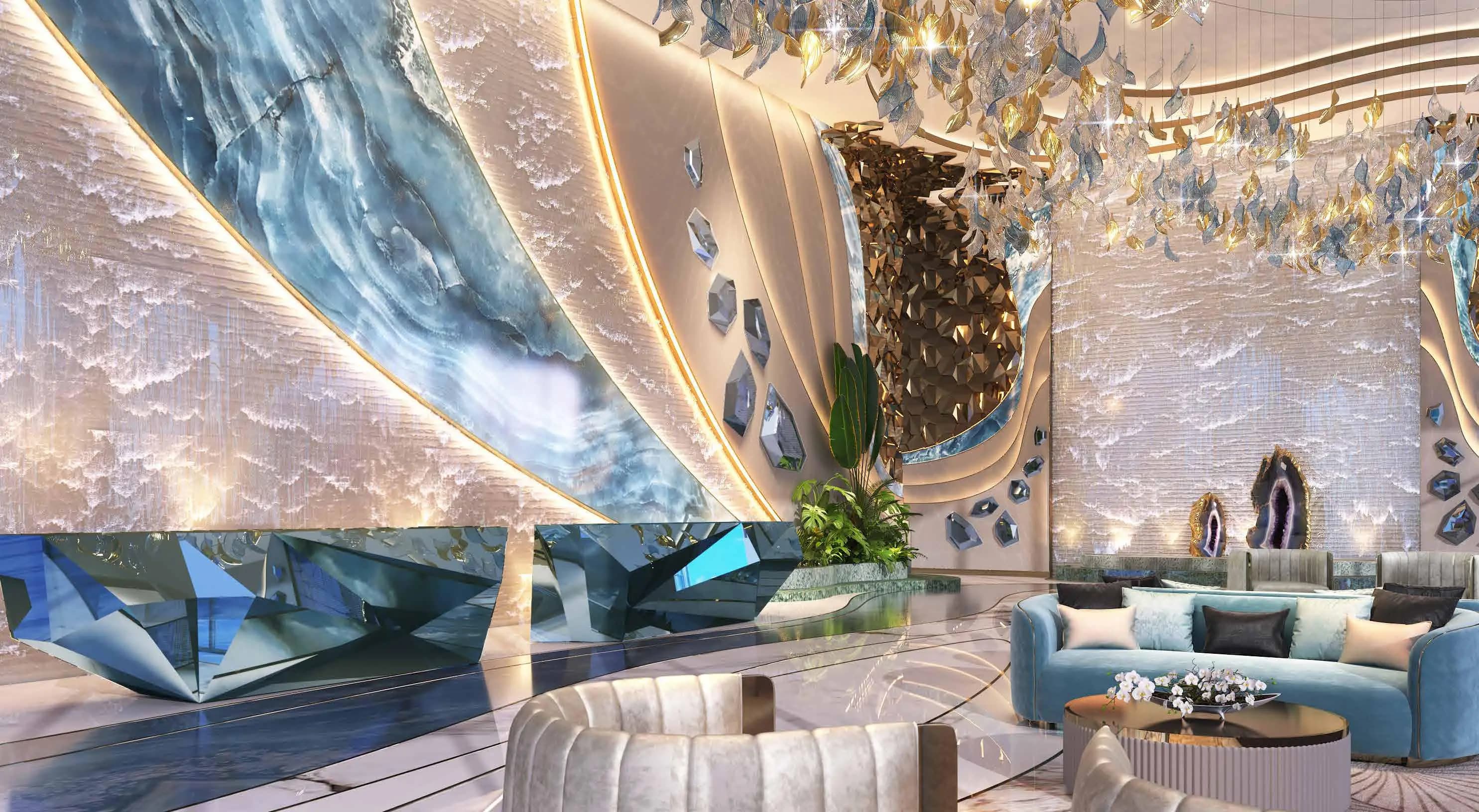 Chic Tower - Lobby Interior | DAMAC Properties