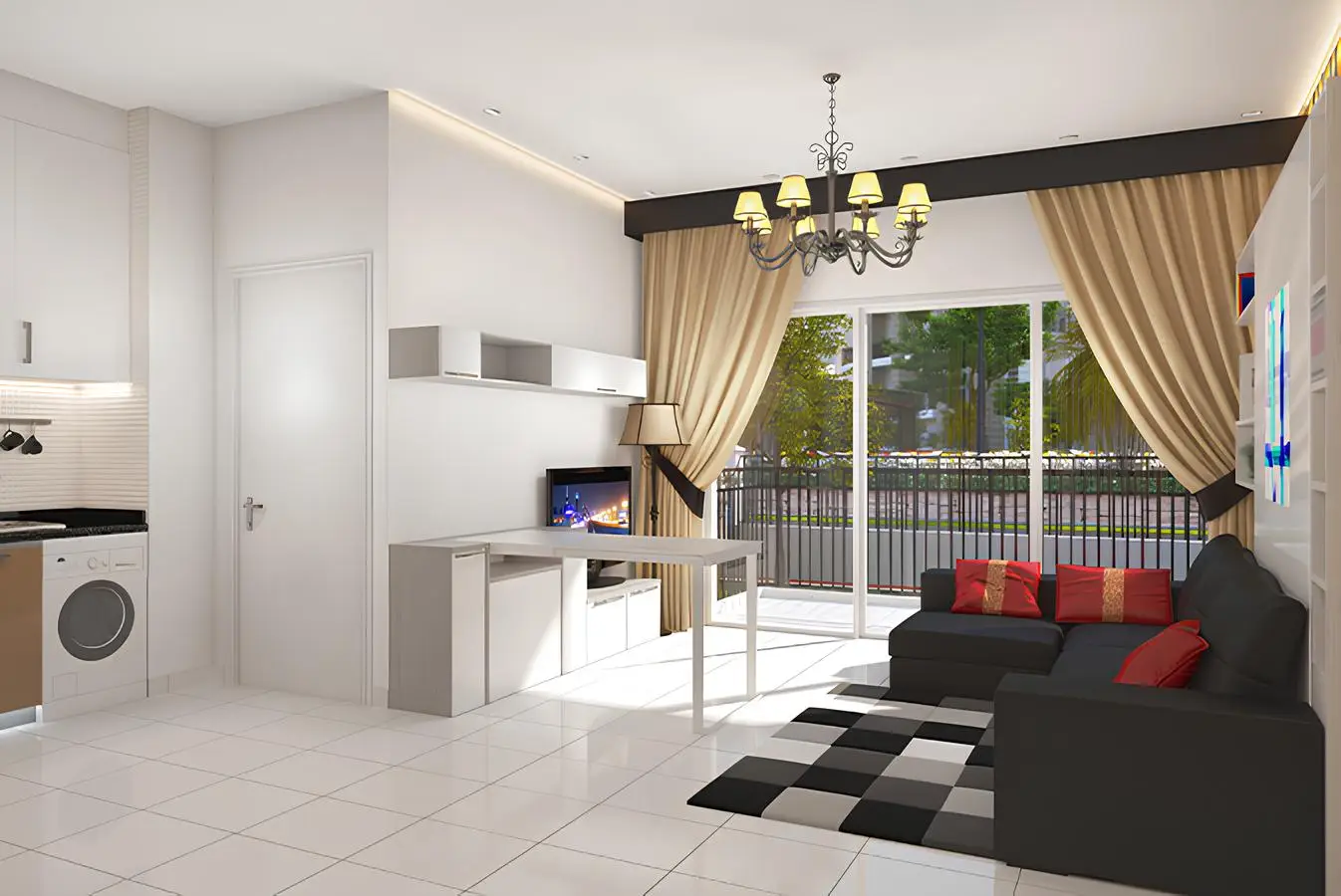 Resortz by Danube - Living Room Interior | Danube Properties