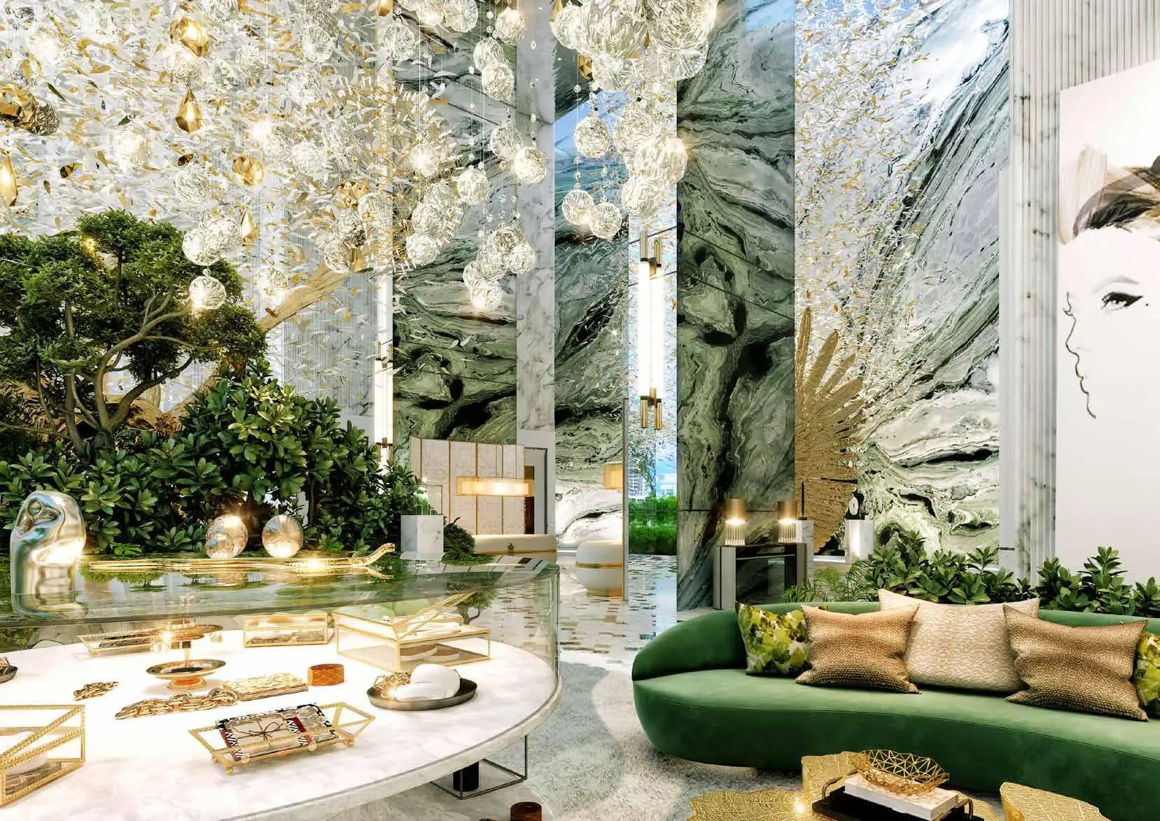 Safa One - Lobby Interior | DAMAC Properties
