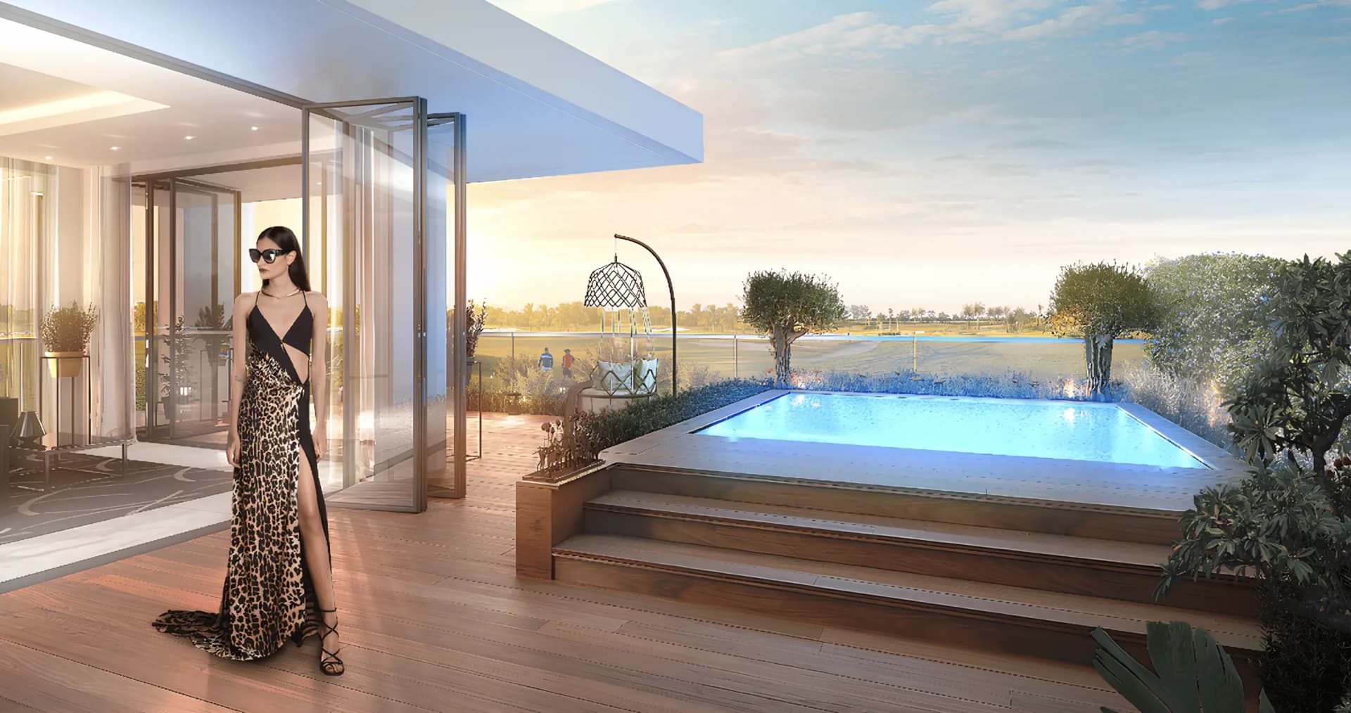 Cavalli Estates Villas - Balcony View | DAMAC Properties