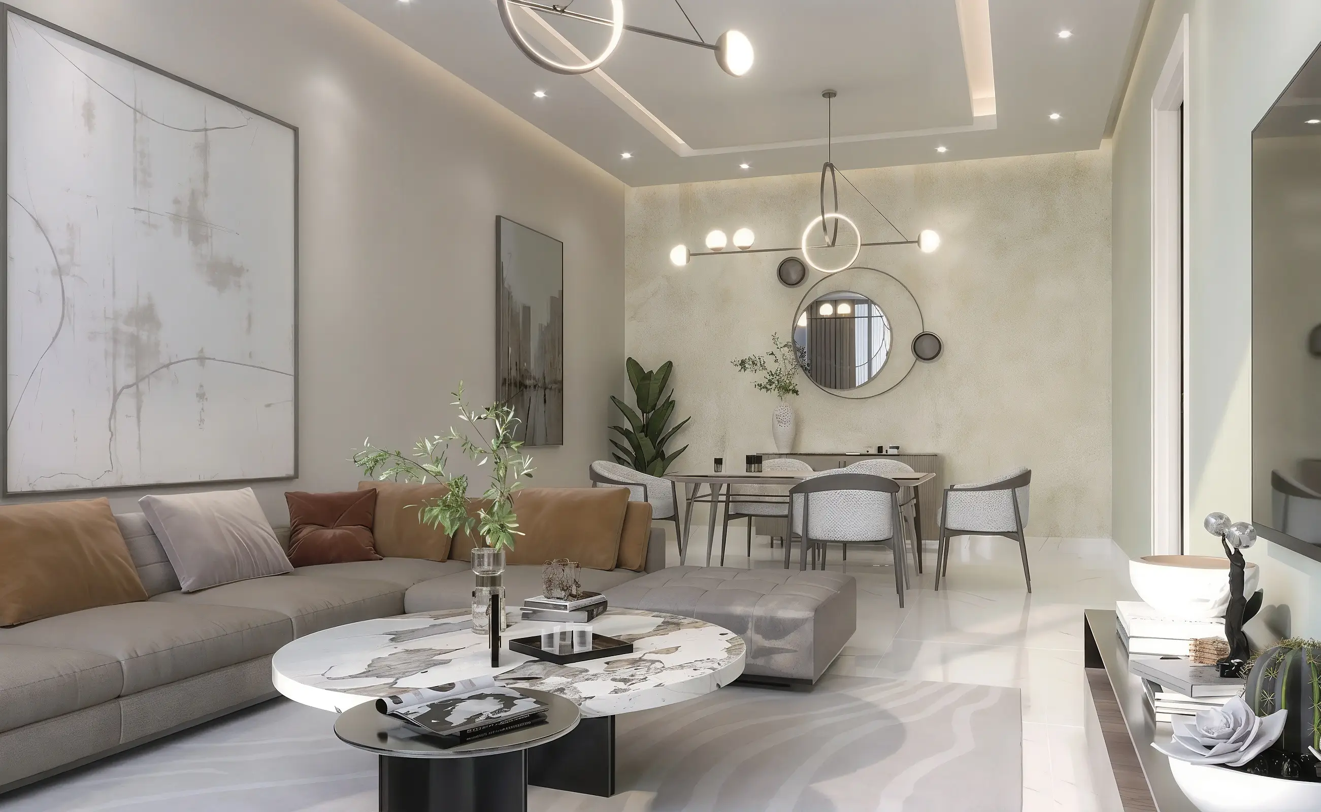 Faradis Tower - Living Room Interior | Tiger Group