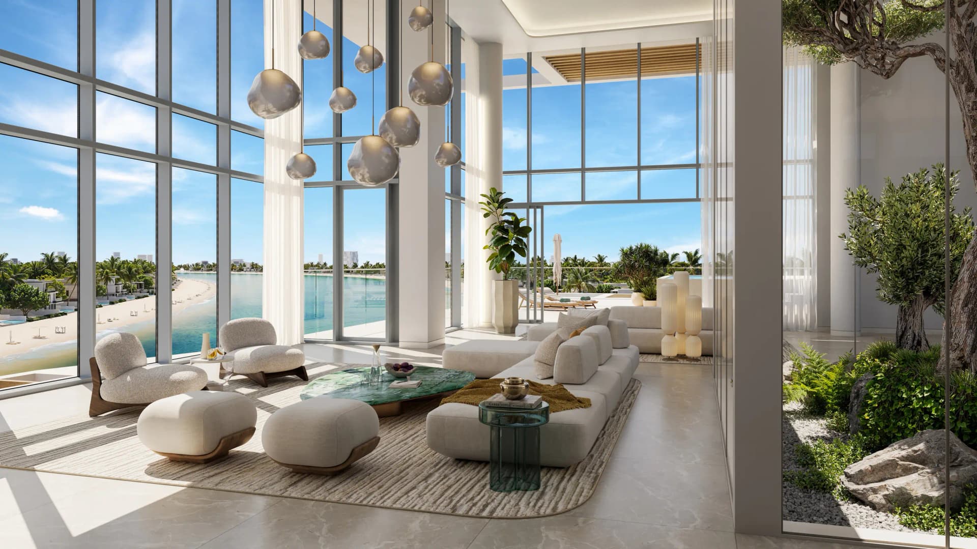 Palm Central Private Residences Phase 1 - Living Room Interior | Nakheel Properties