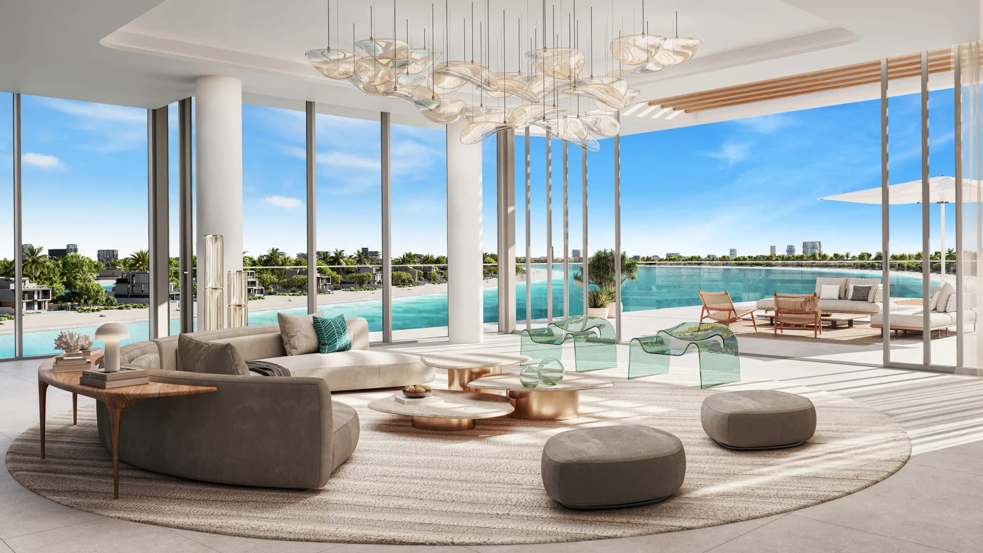 Palm Central Private Residences Phase 1 - Living Room Interior | Nakheel Properties