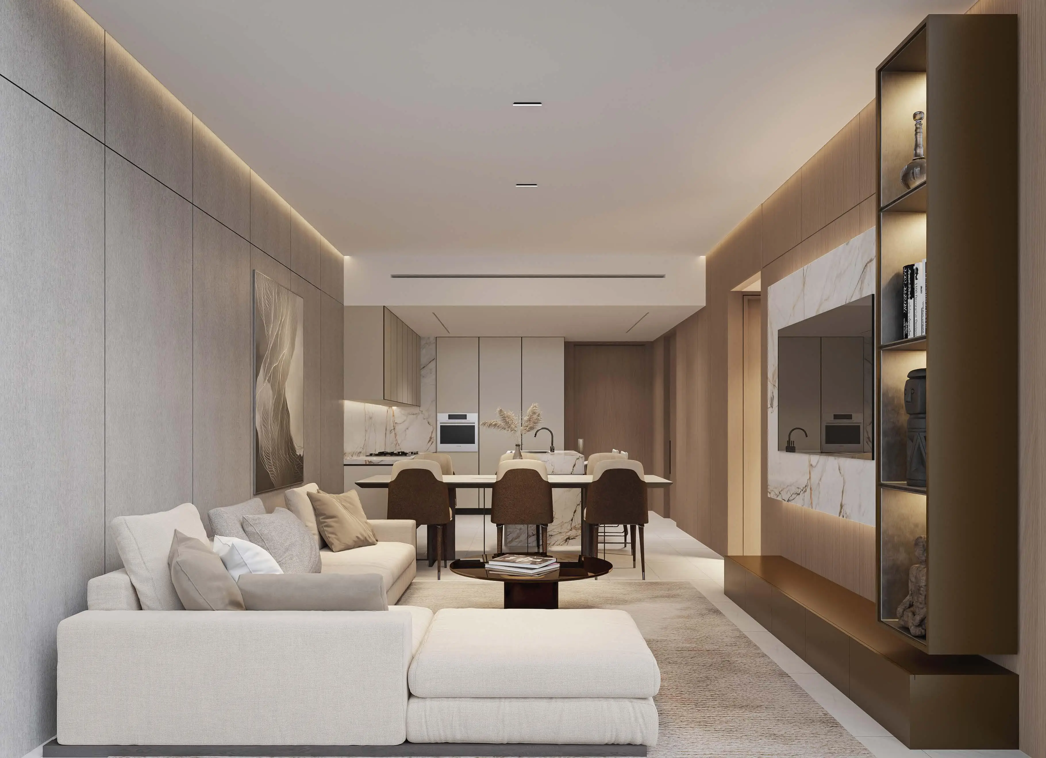 Seaside - Living Room Interior | Prestige One