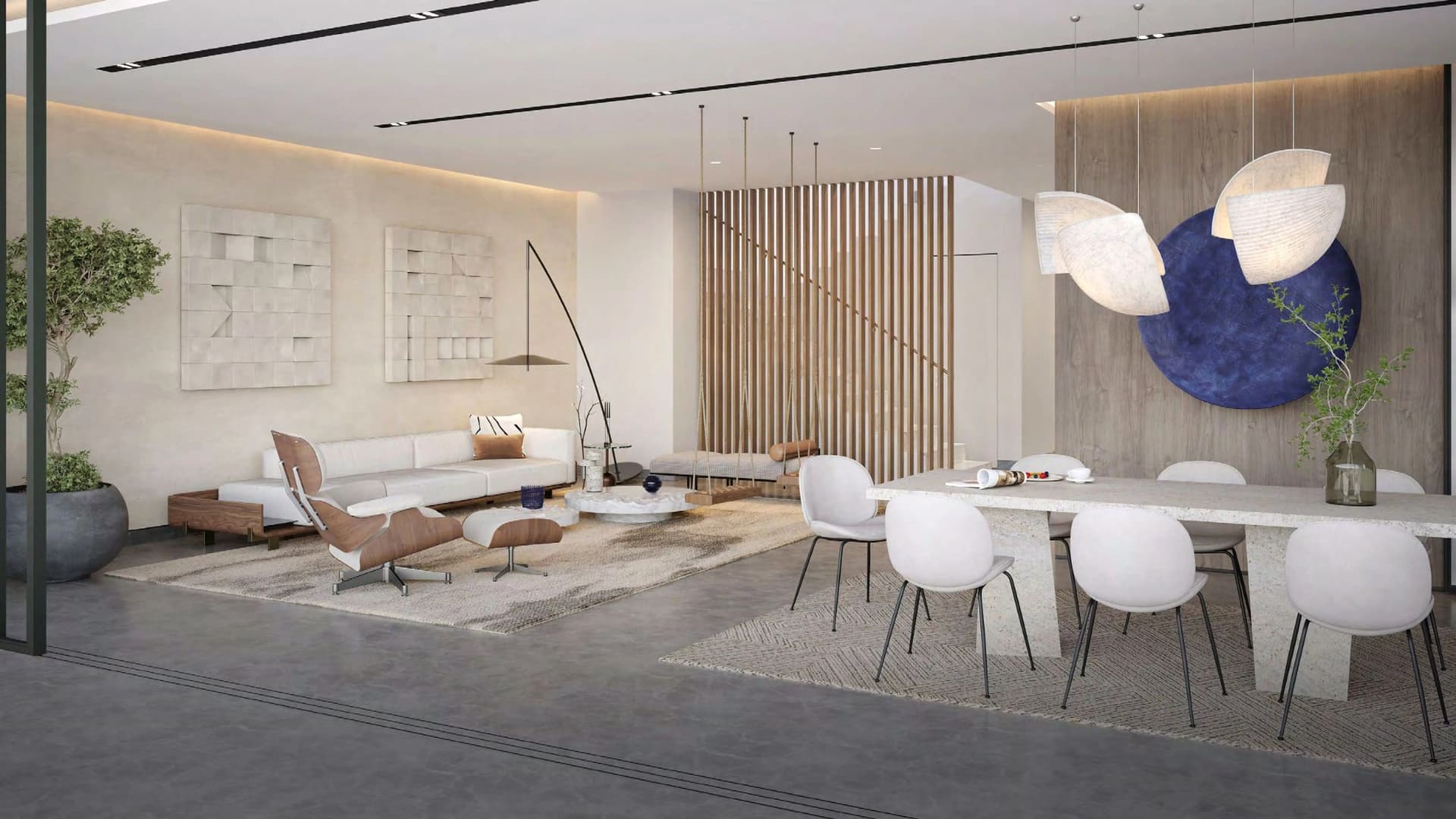 Palm Jebel Ali Villas - Frond F - Living Room Interior | Nakheel Properties