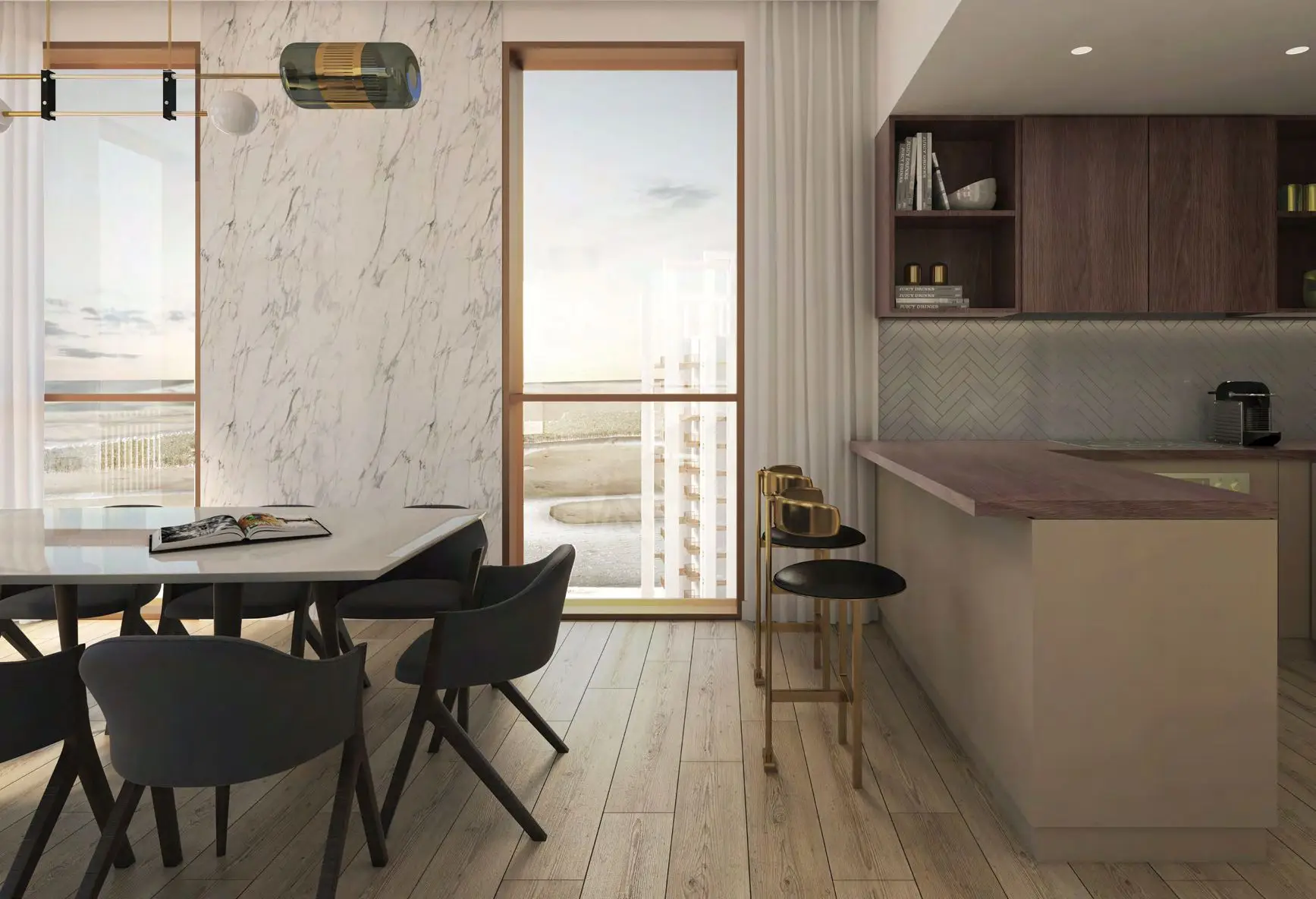 Reflection Tower - B - Kitchen Interior | Aldar Properties