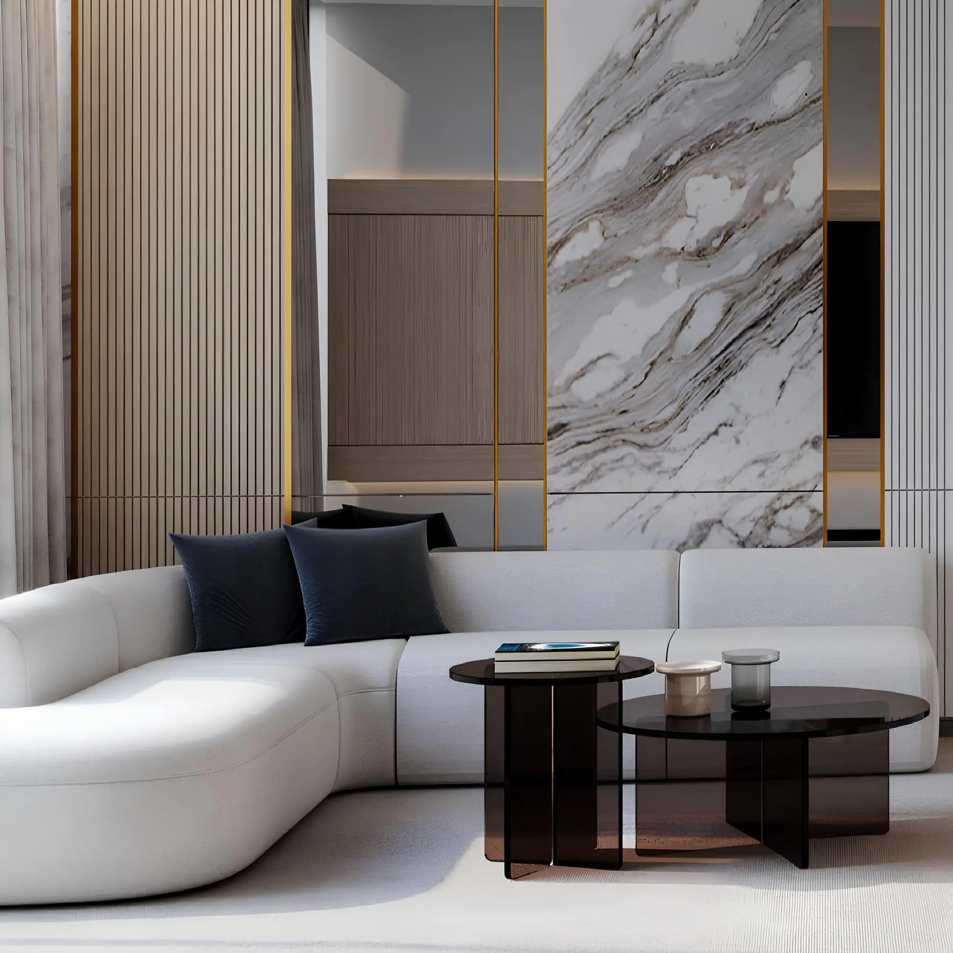 Binghatti Phantom - Living Room Interior | Binghatti Developers