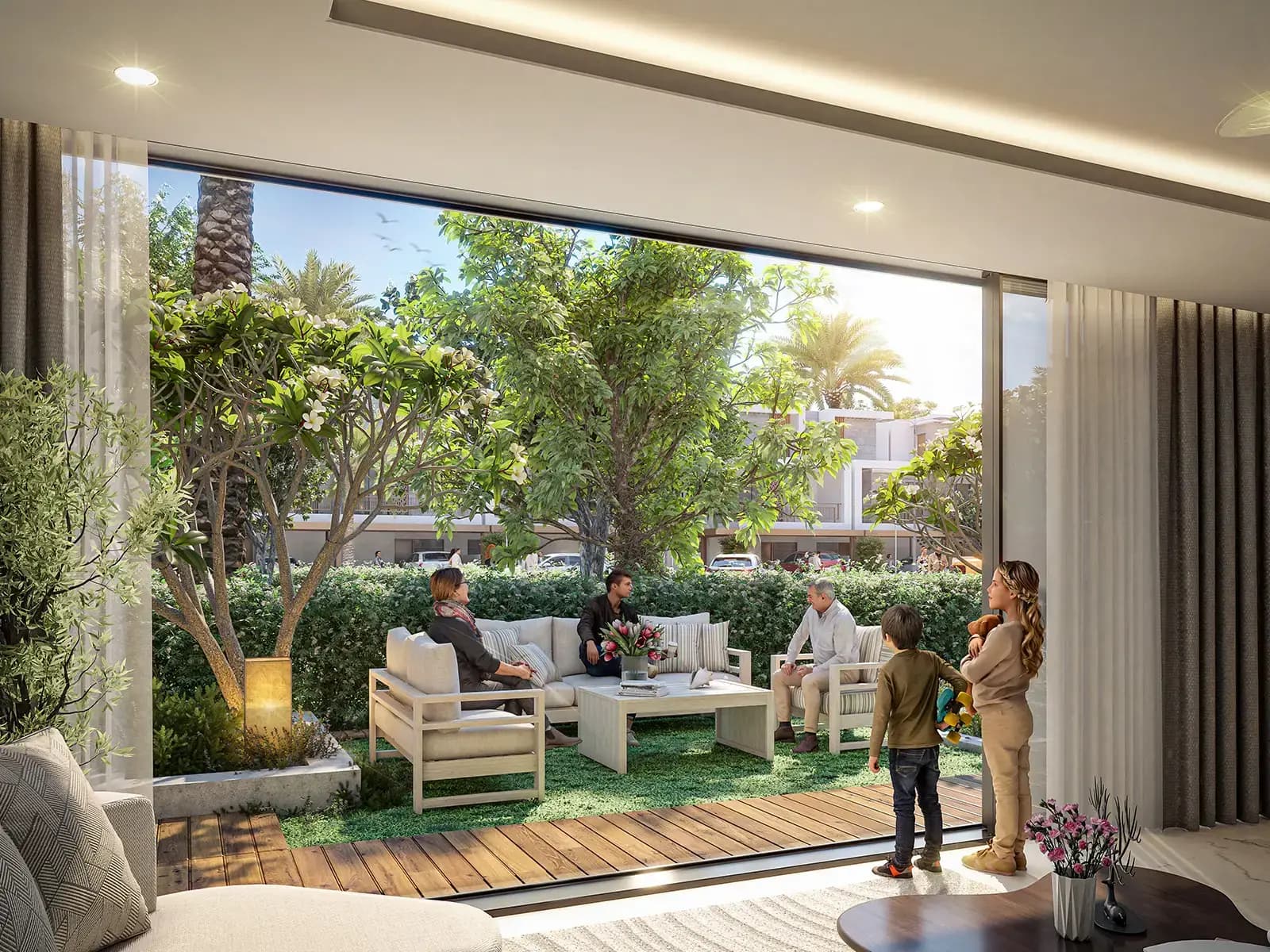 Violet 4 Phase 3 - Living Room Interior | DAMAC Properties