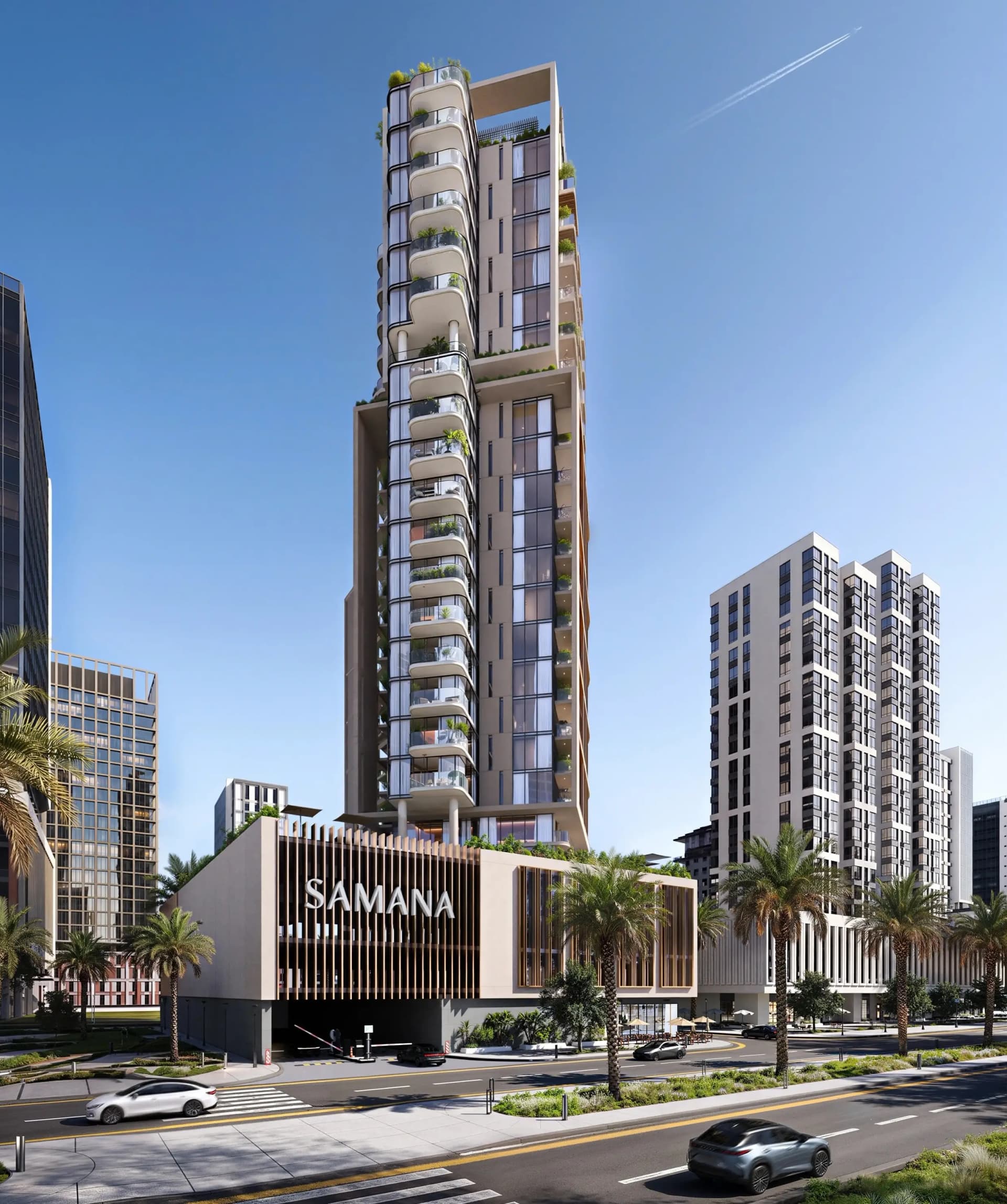 Samana Downtown One - Exterior Facade | Samana Developers