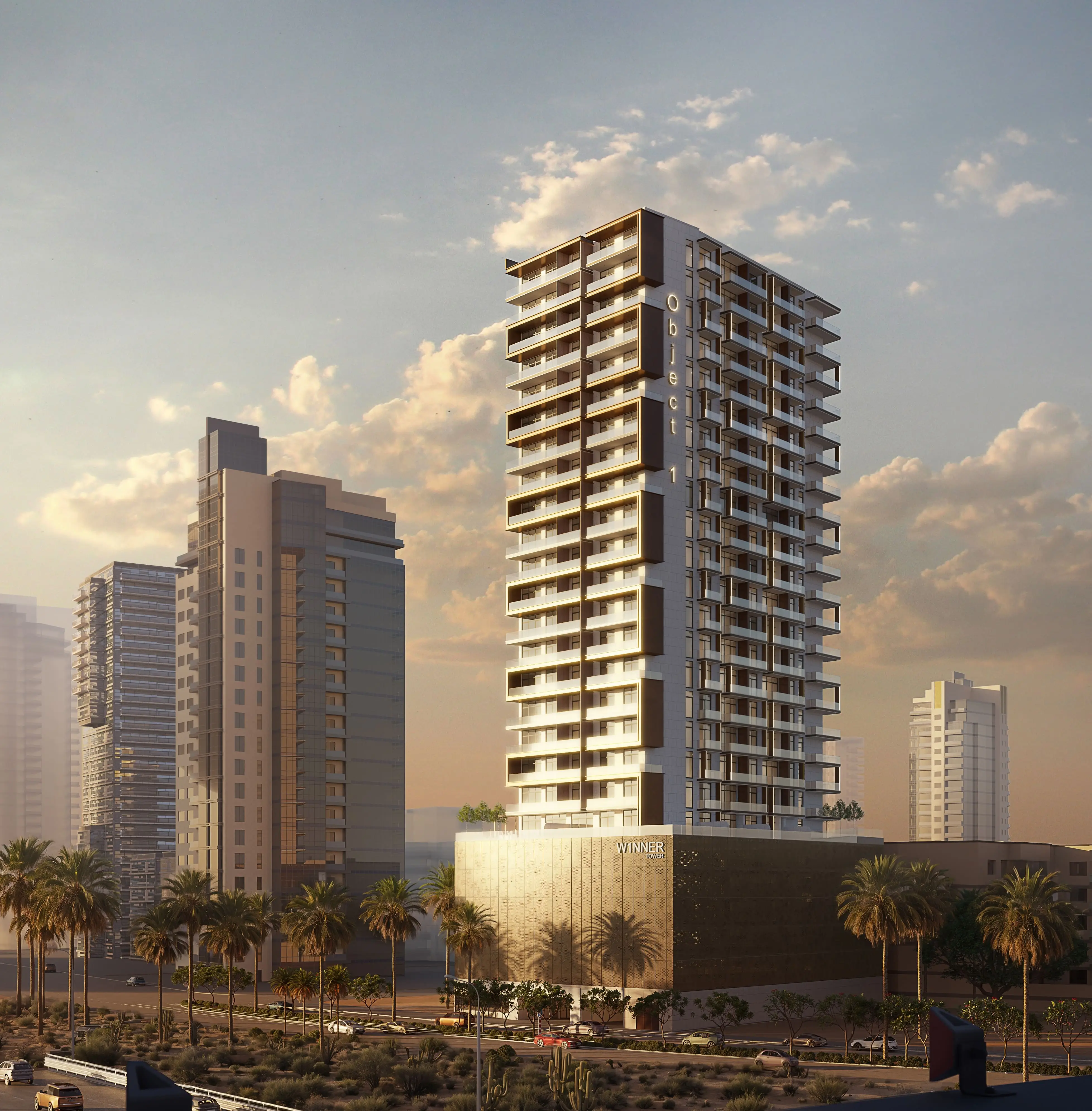 W1NNER Tower - Exterior Facade | Object One Real Estate Development