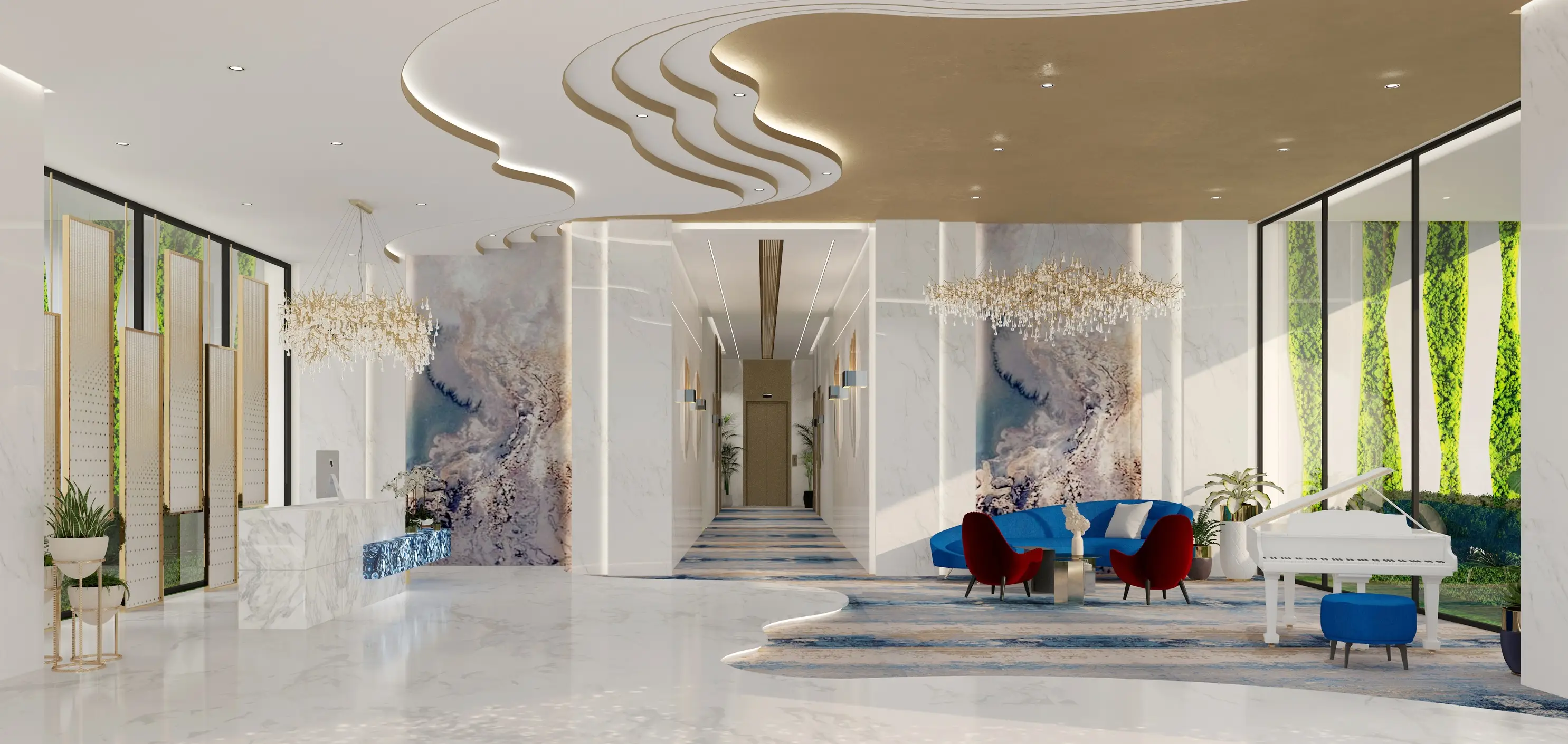 Gemz - Lobby Interior | Danube Properties