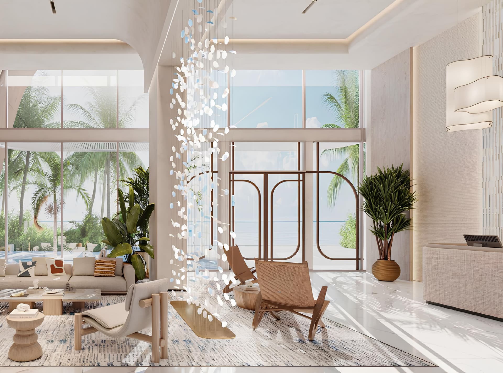 Fahid Beach Residences - Lobby Interior | Aldar Properties