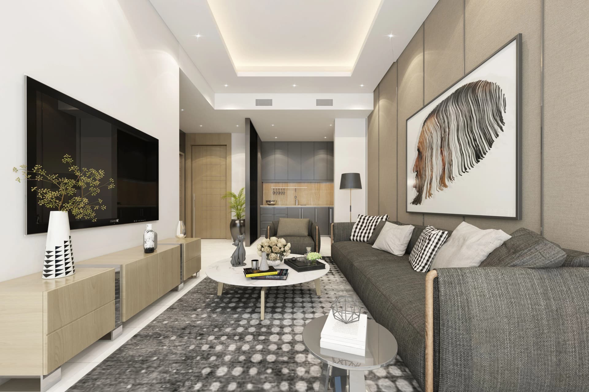 Cloud Tower - Living Room Interior | Tiger Group