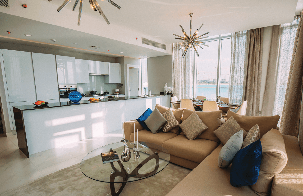 District One Residence 4, 8, 11 & 14 - Living Room Interior | Nakheel Properties