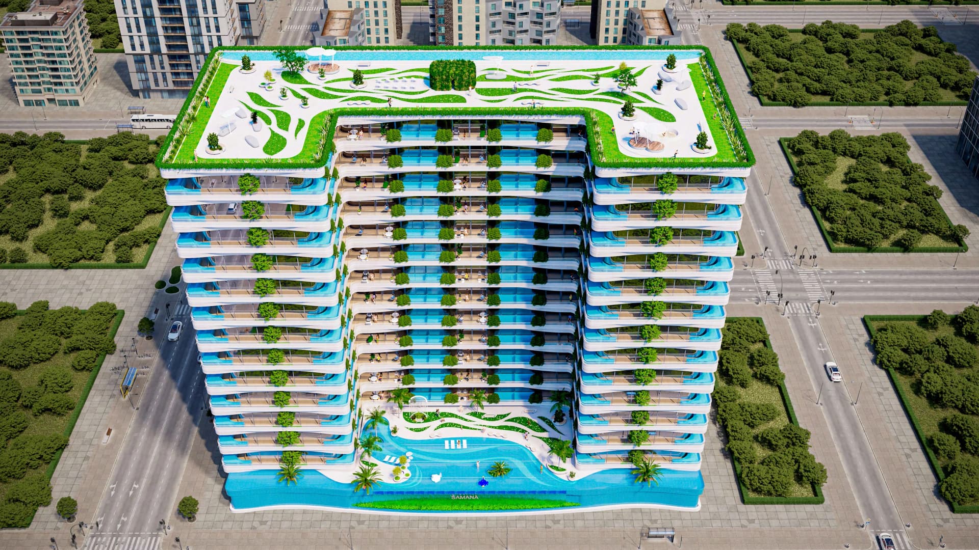 IVY Gardens - Exterior Facade | Samana Developers
