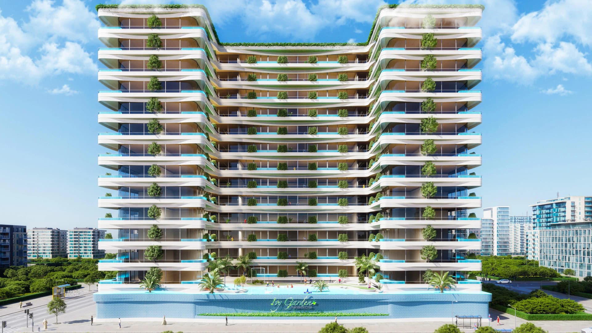 IVY Gardens - Exterior Facade | Samana Developers