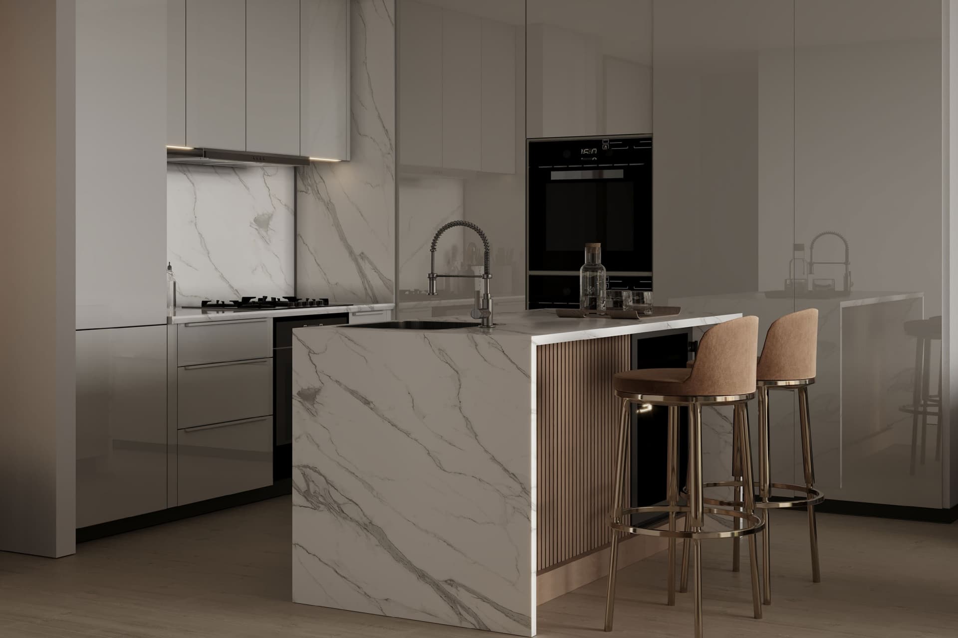 Binghatti Aurora - Kitchen Interior | Binghatti Developers