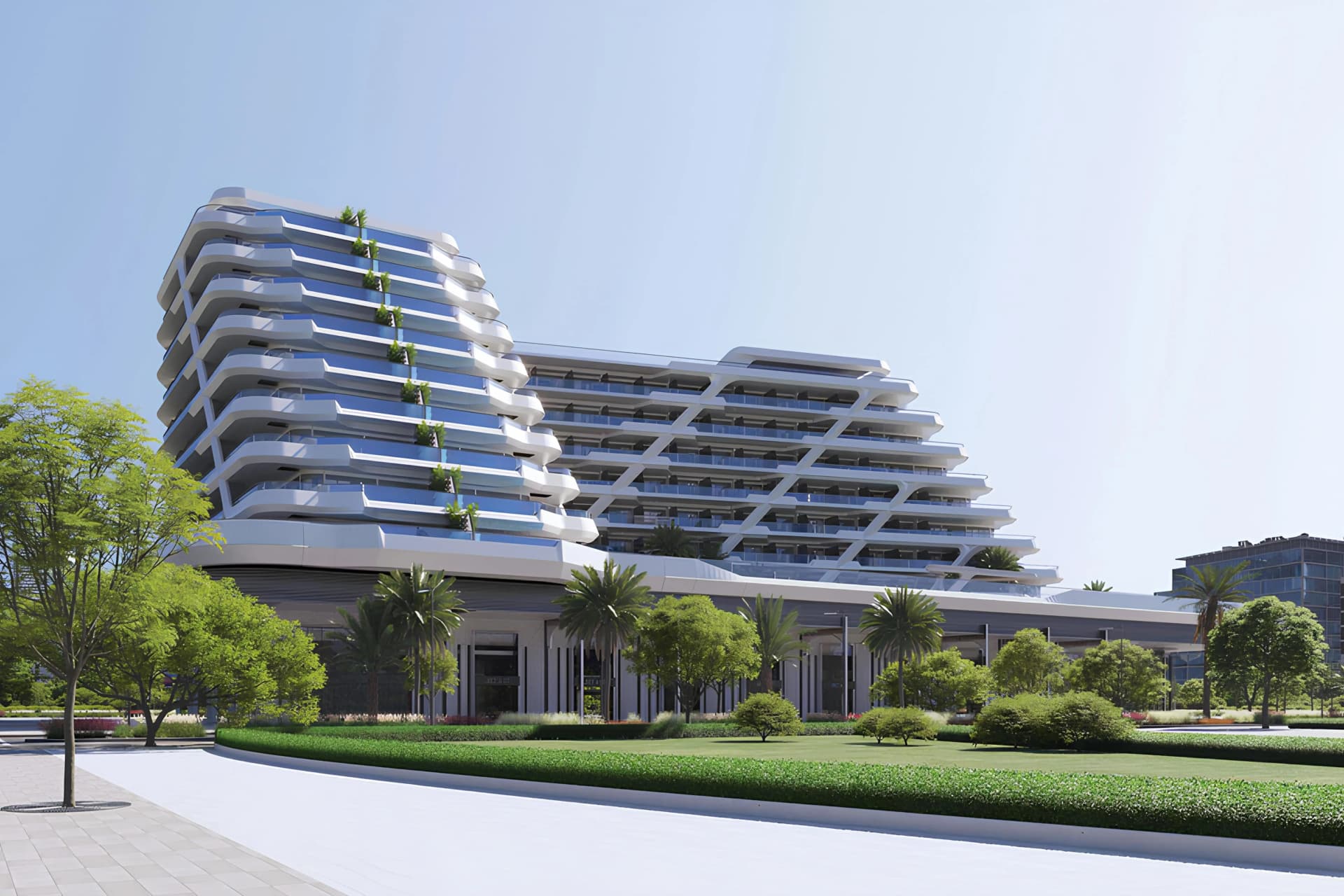 Mykonos Signature - Exterior Facade | Samana Developers