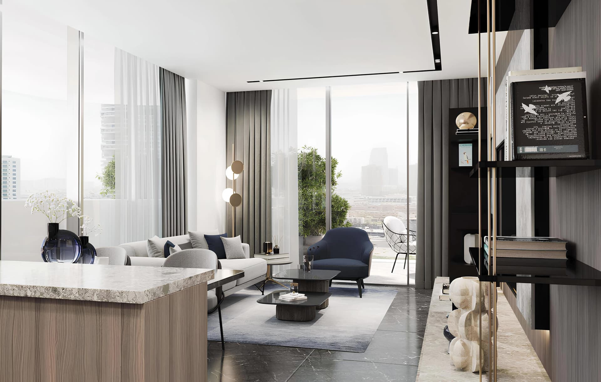 Mykonos Signature - Living Room Interior | Samana Developers