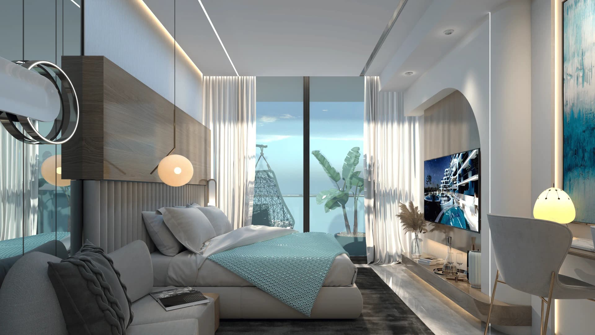 Samana Santorini - Bedroom Interior | Samana Developers