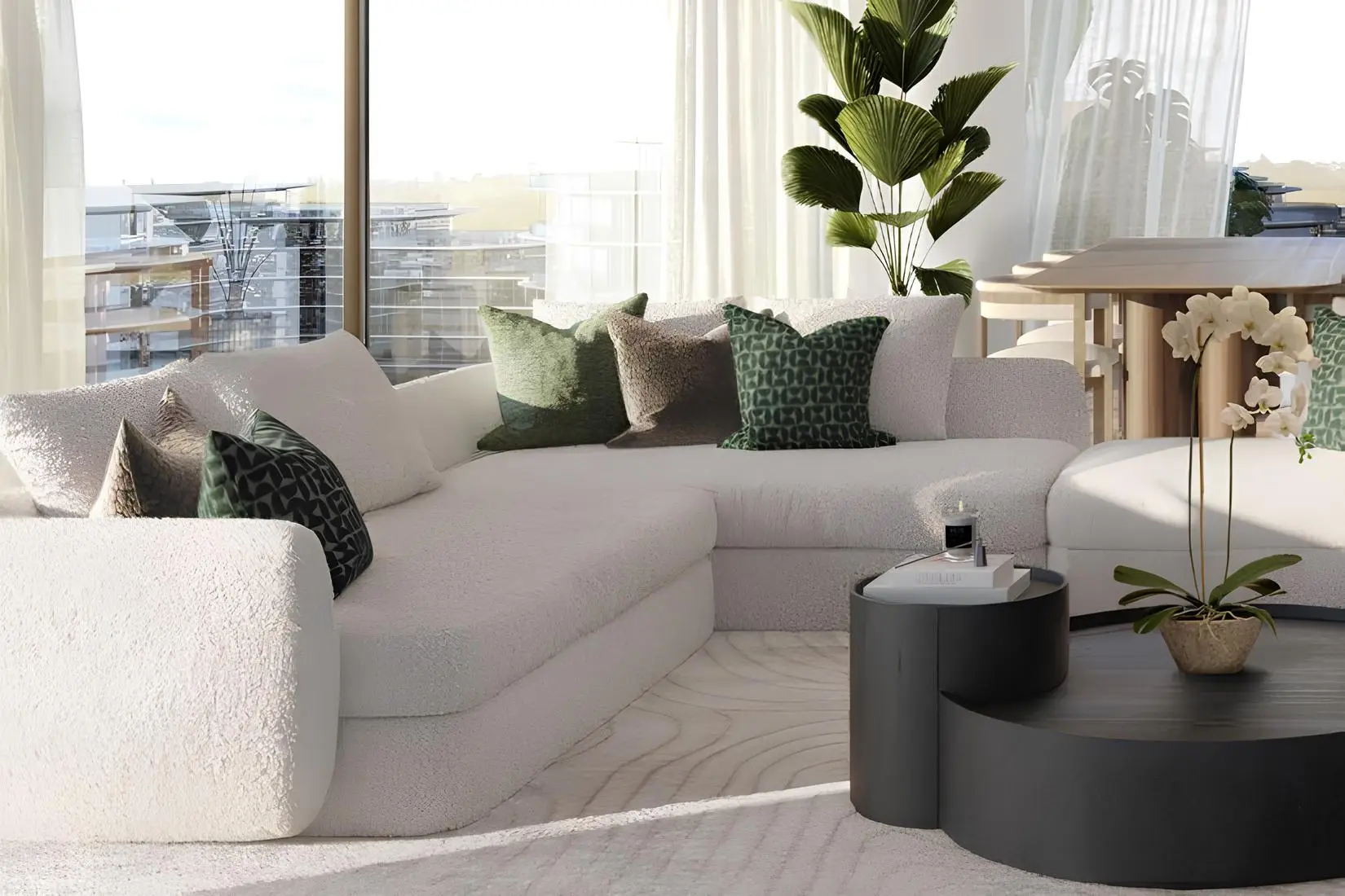 Mamsha Gardens Buildings 1-5 - Living Room Interior | Aldar Properties