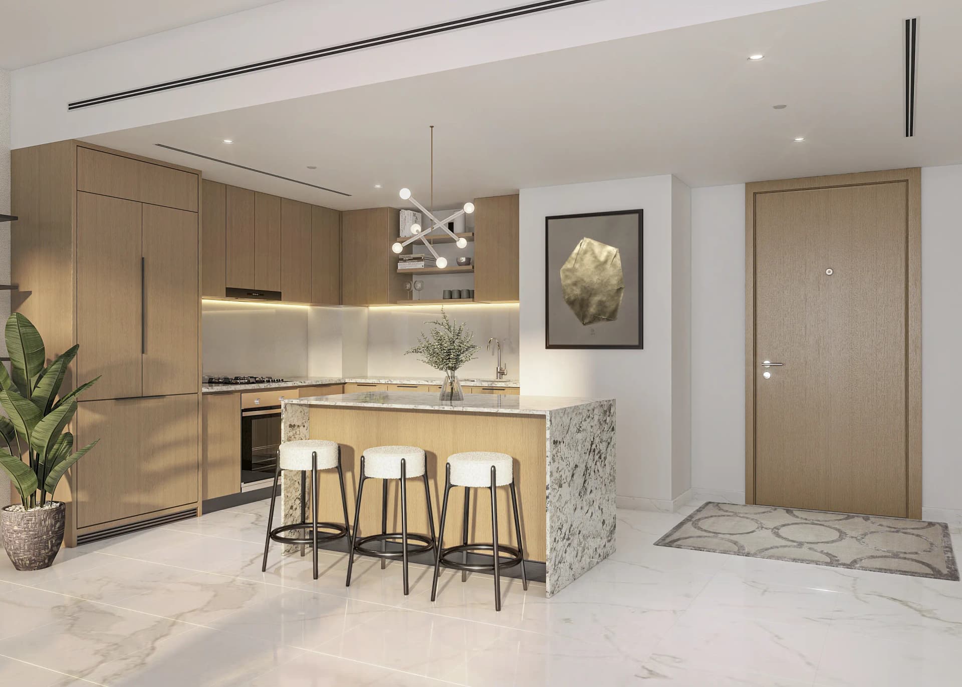 Central - Kitchen Interior | Azizi Developments