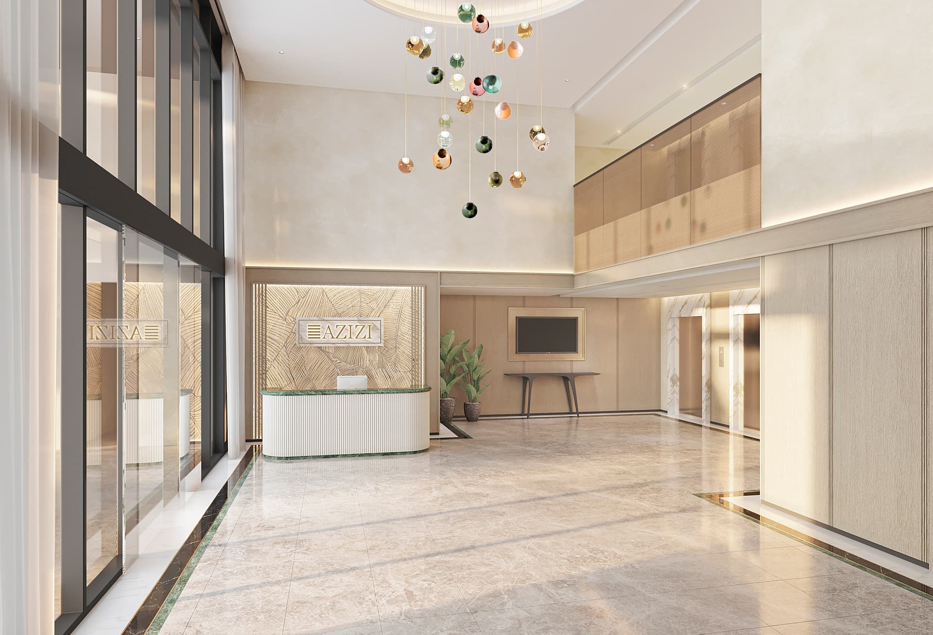 Central - Lobby Interior | Azizi Developments