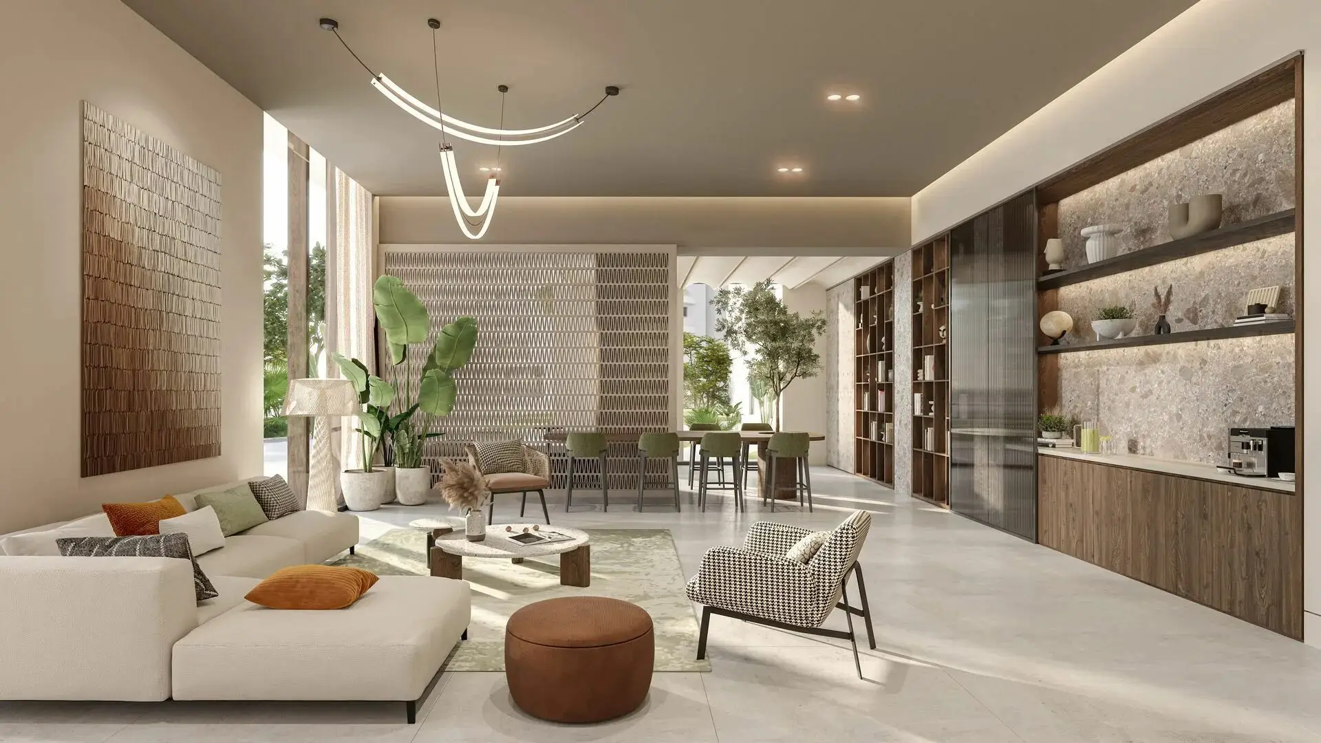 Gardenia Bay - Living Room Interior | Aldar Properties