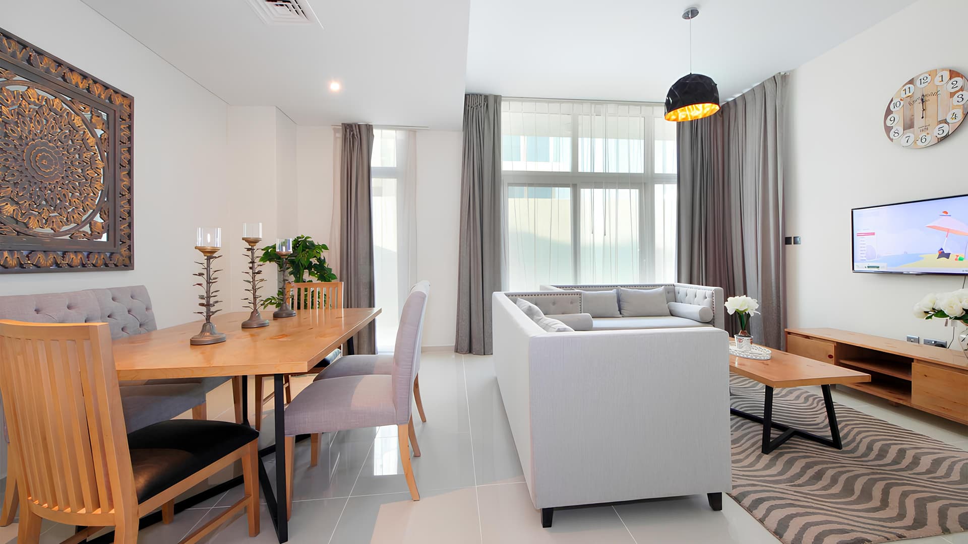 Pacifica - Living Room Interior | DAMAC Properties