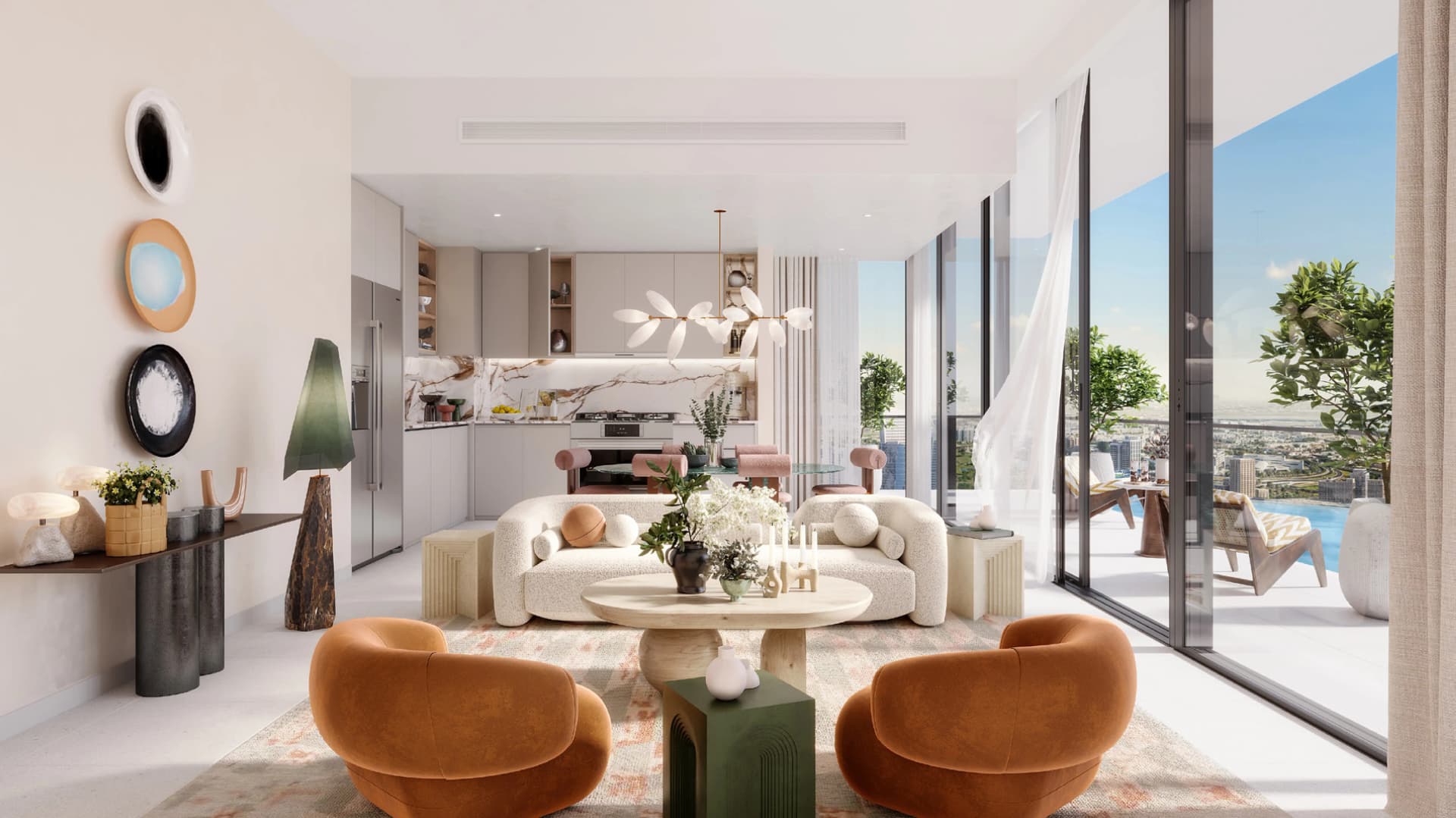 Creek Waters - Living Room Interior | Emaar Properties
