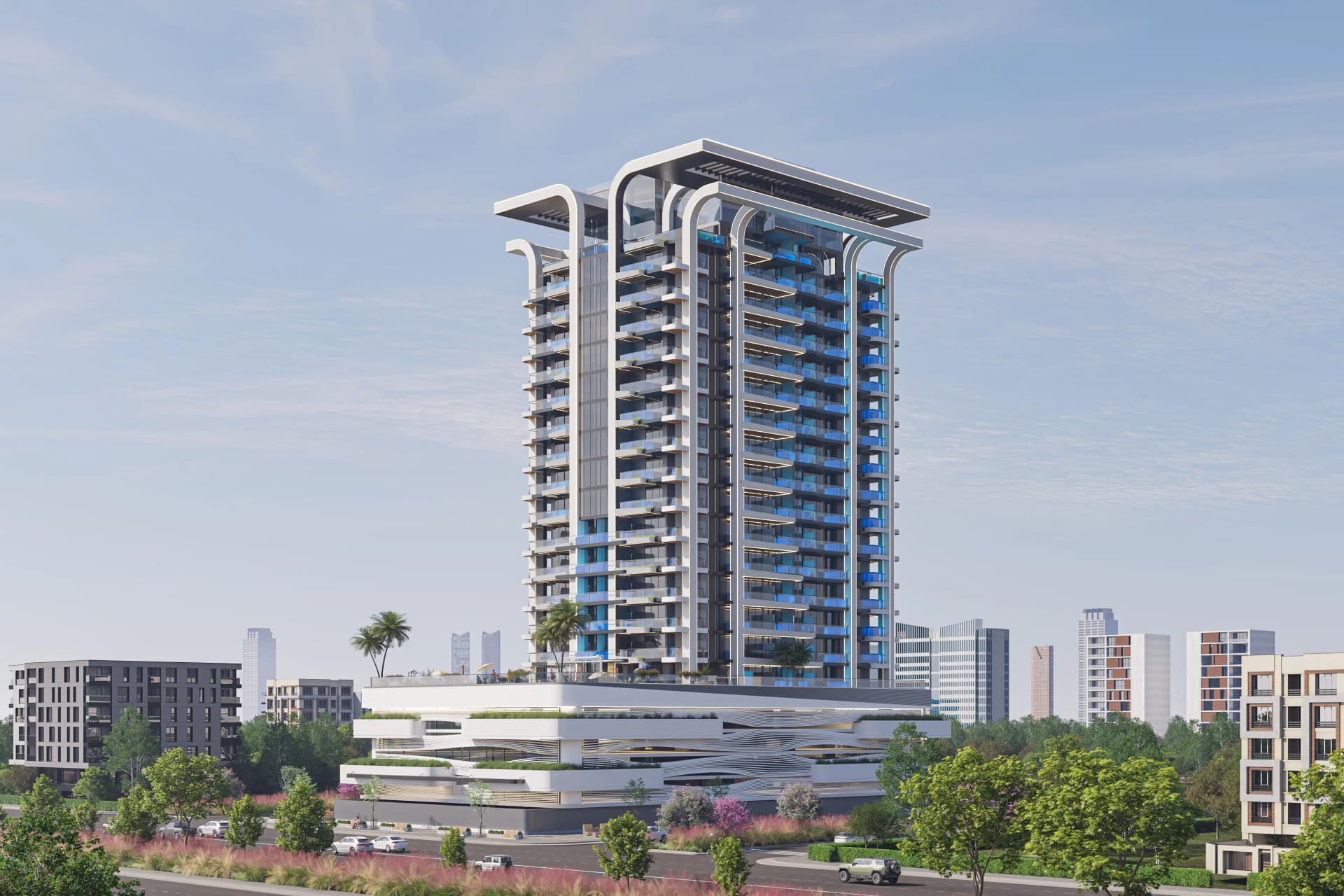 Samana Manhattan 2 - Exterior Facade | Samana Developers