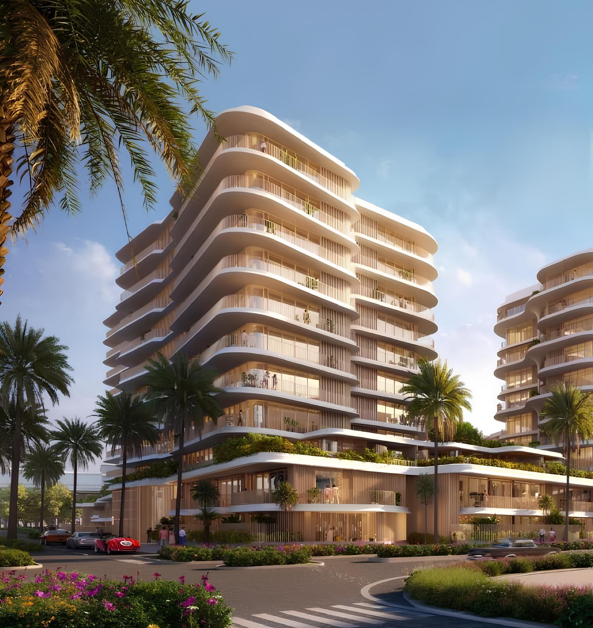 Mamsha Gardens Building 7 - Exterior Facade | Aldar Properties