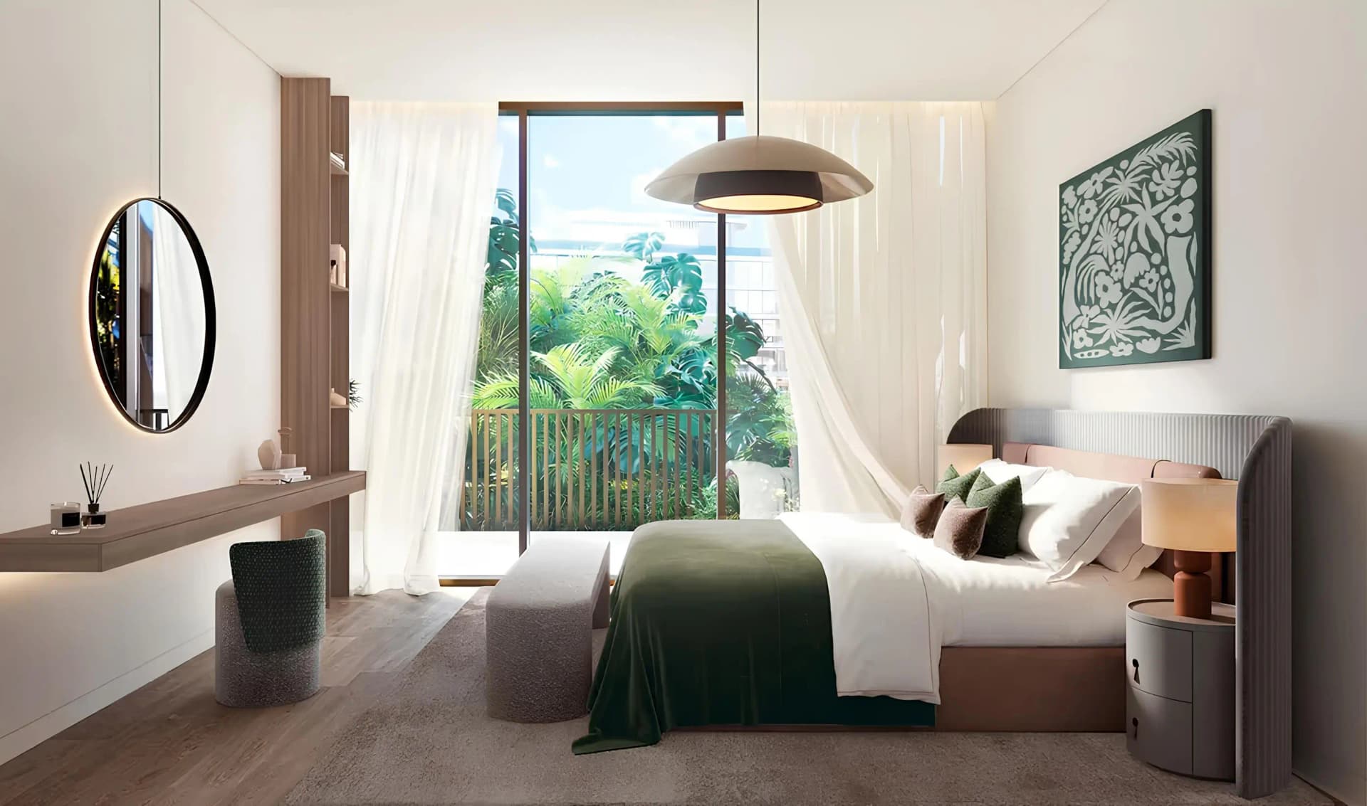 Mamsha Gardens Building 7 - Bedroom Interior | Aldar Properties