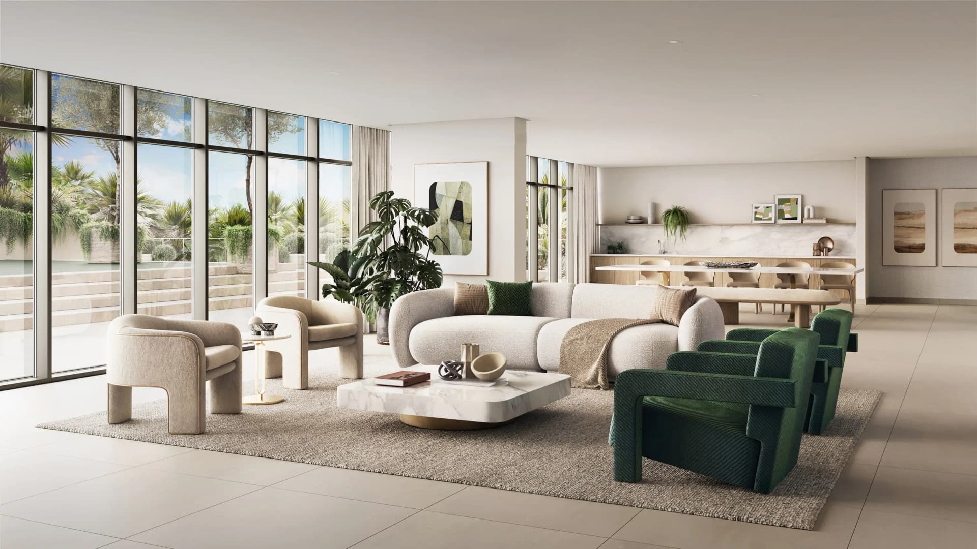 Golf Grand - Living Room Interior | Emaar Properties