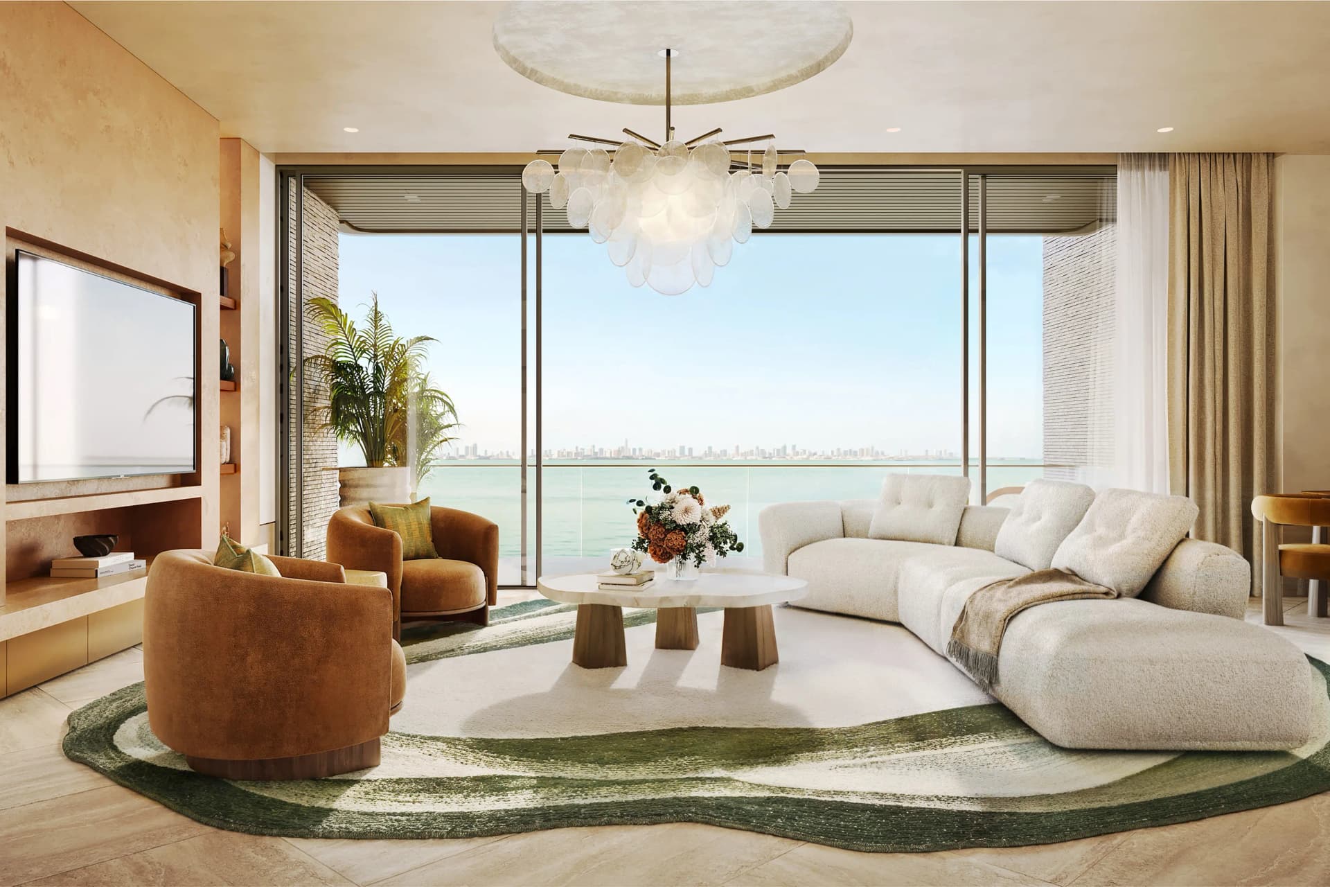 Solaya 1 - Living Room Interior | Meraas Developer