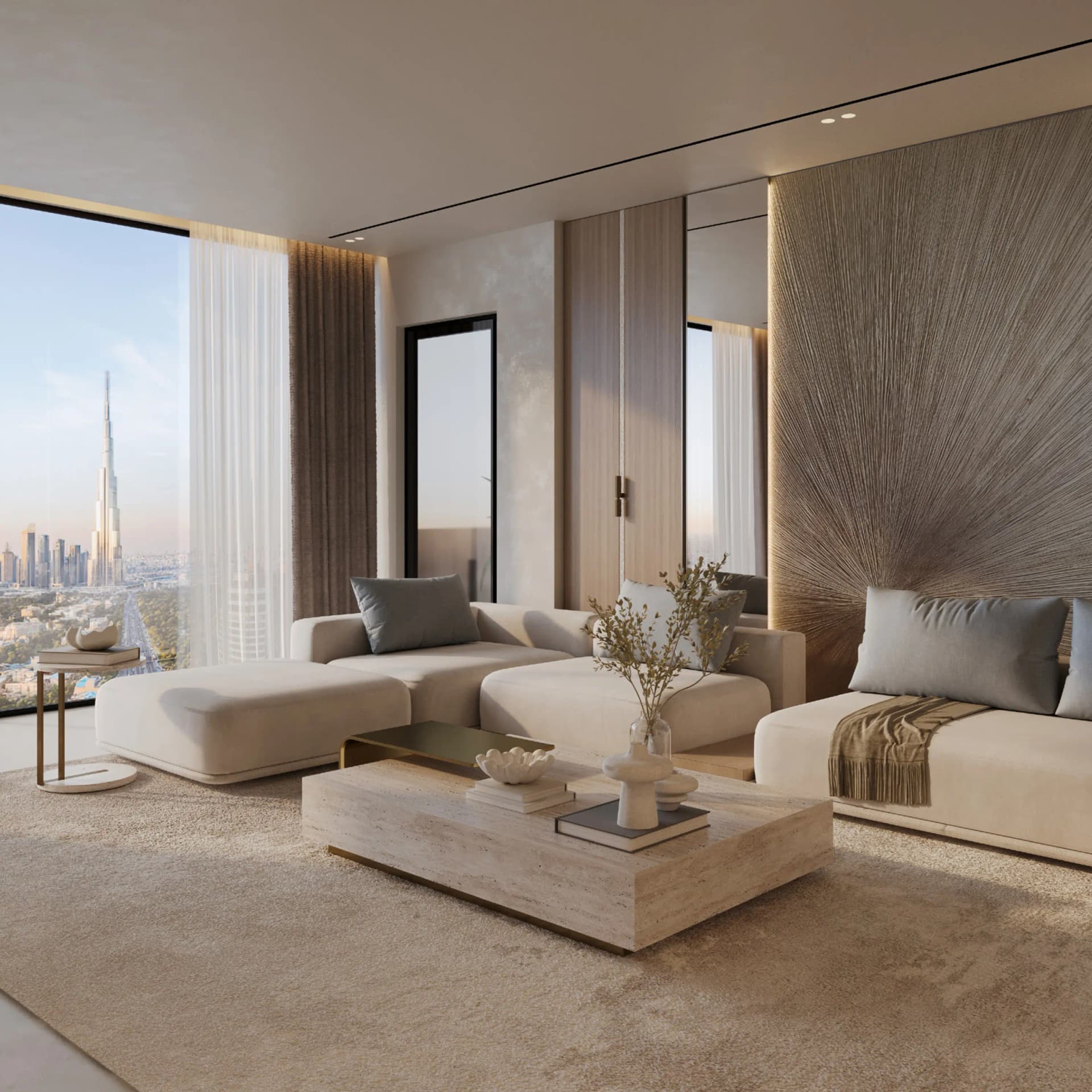 Binghatti Cullinan - Living Room Interior | Binghatti Developers
