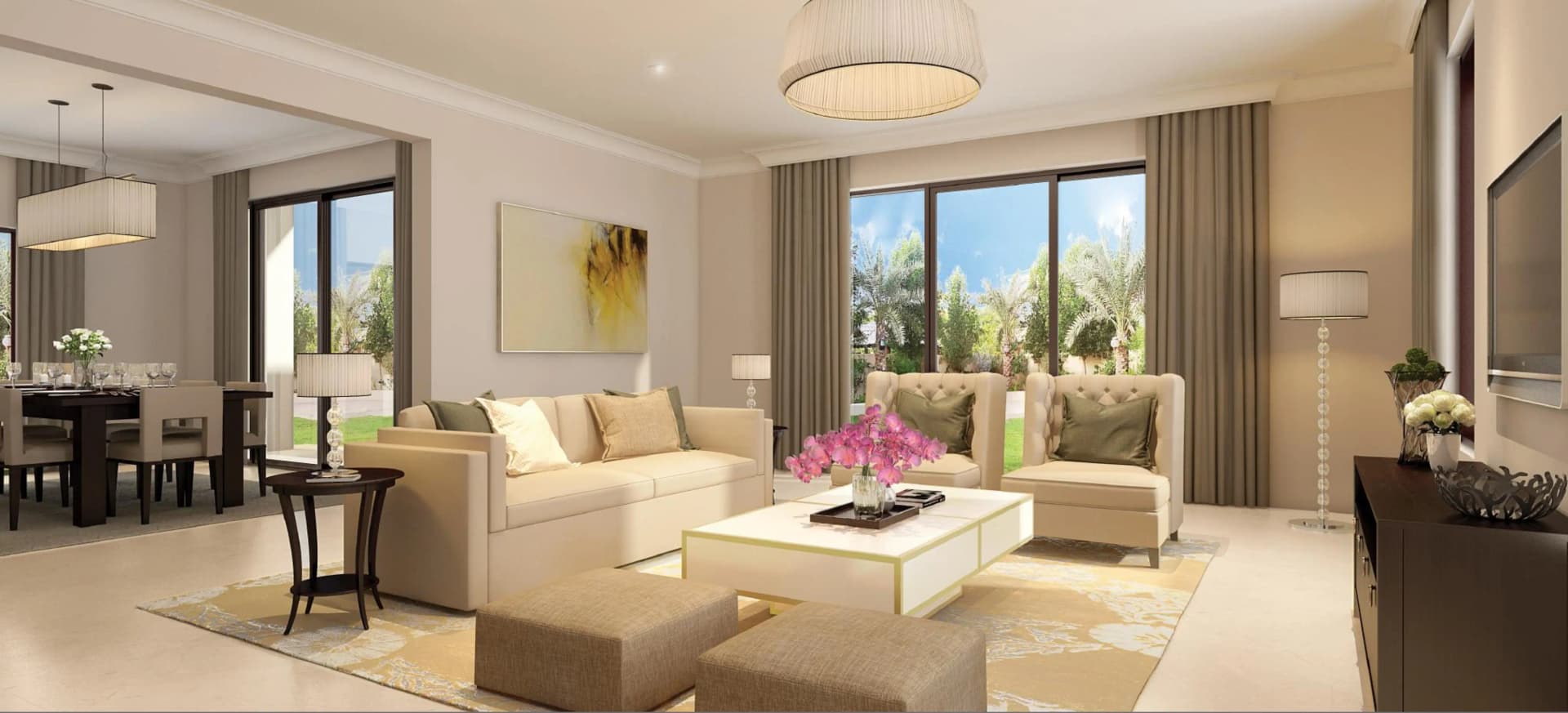 Samara - Living Room Interior | Emaar Properties